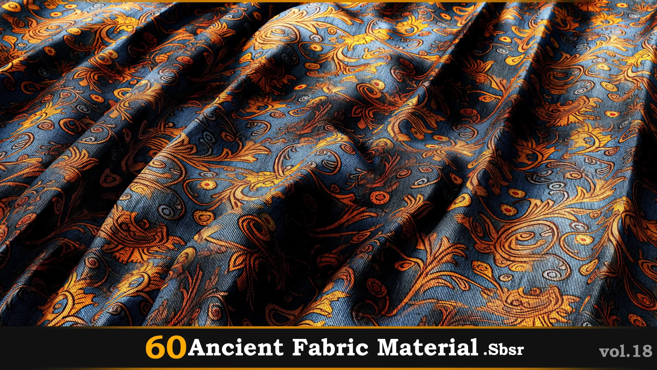 60 Ancient Fabric Material_Sbsar Vol.18