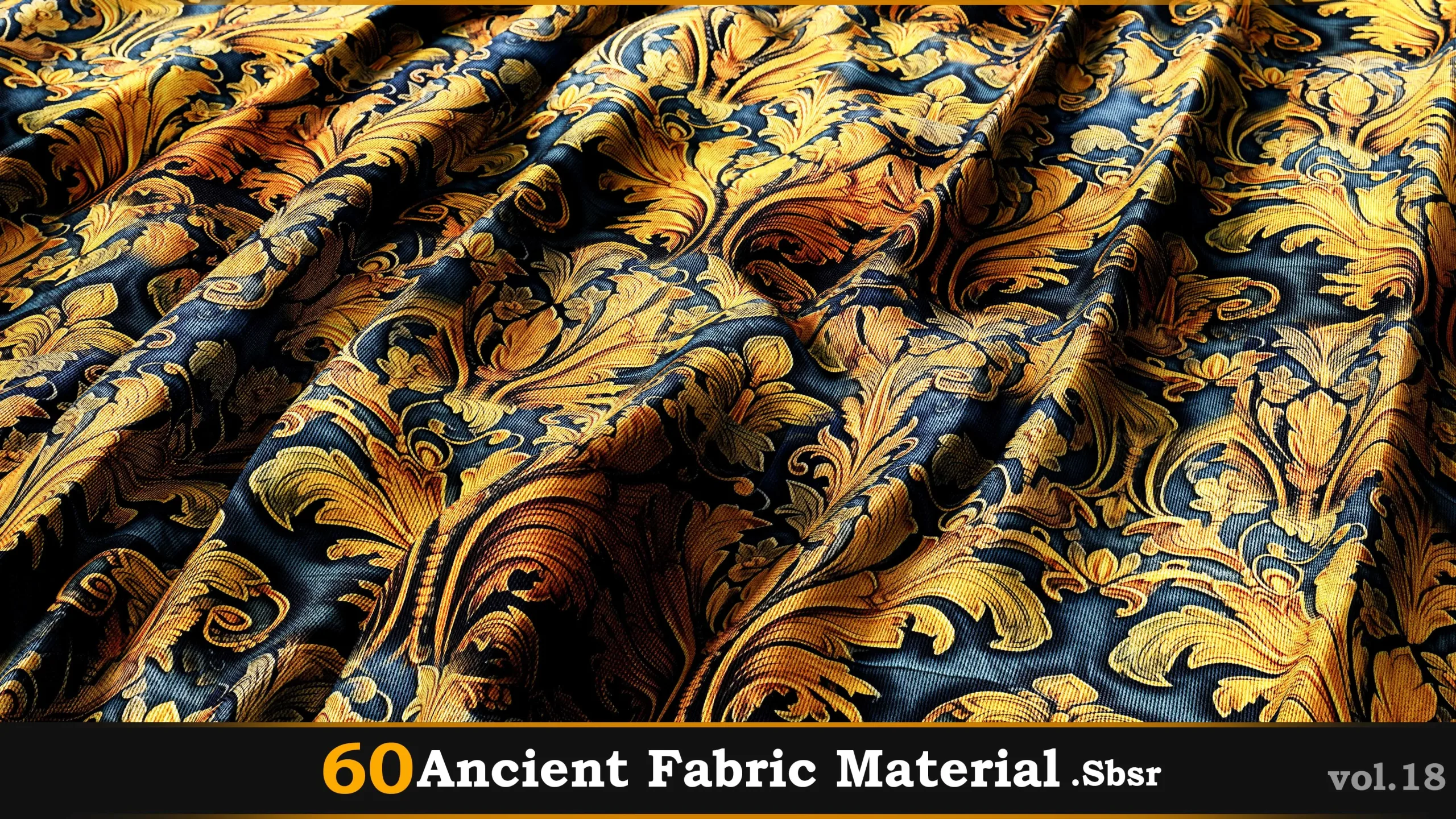 60 Ancient Fabric Material_Sbsar Vol.18