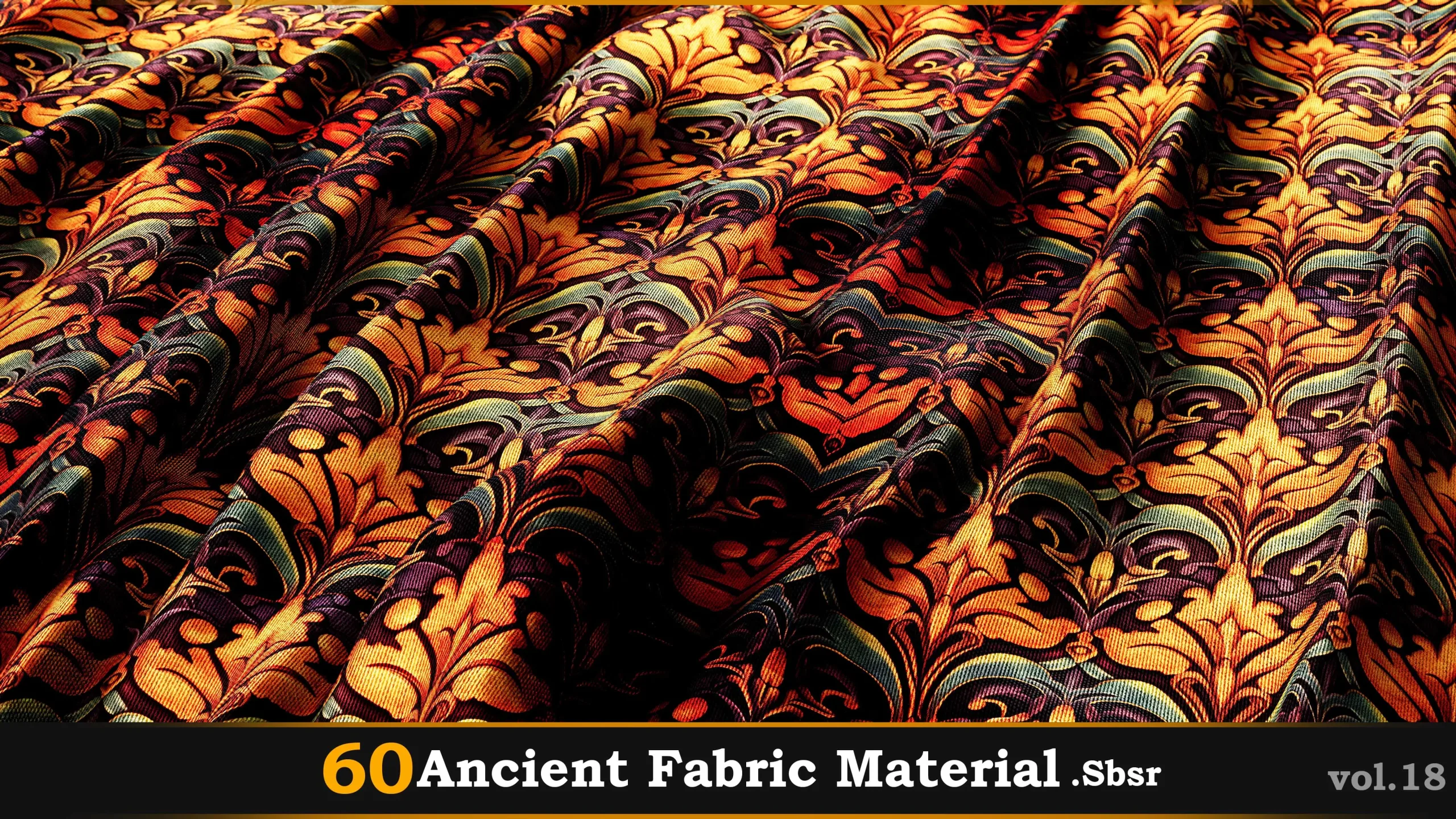 60 Ancient Fabric Material_Sbsar Vol.18