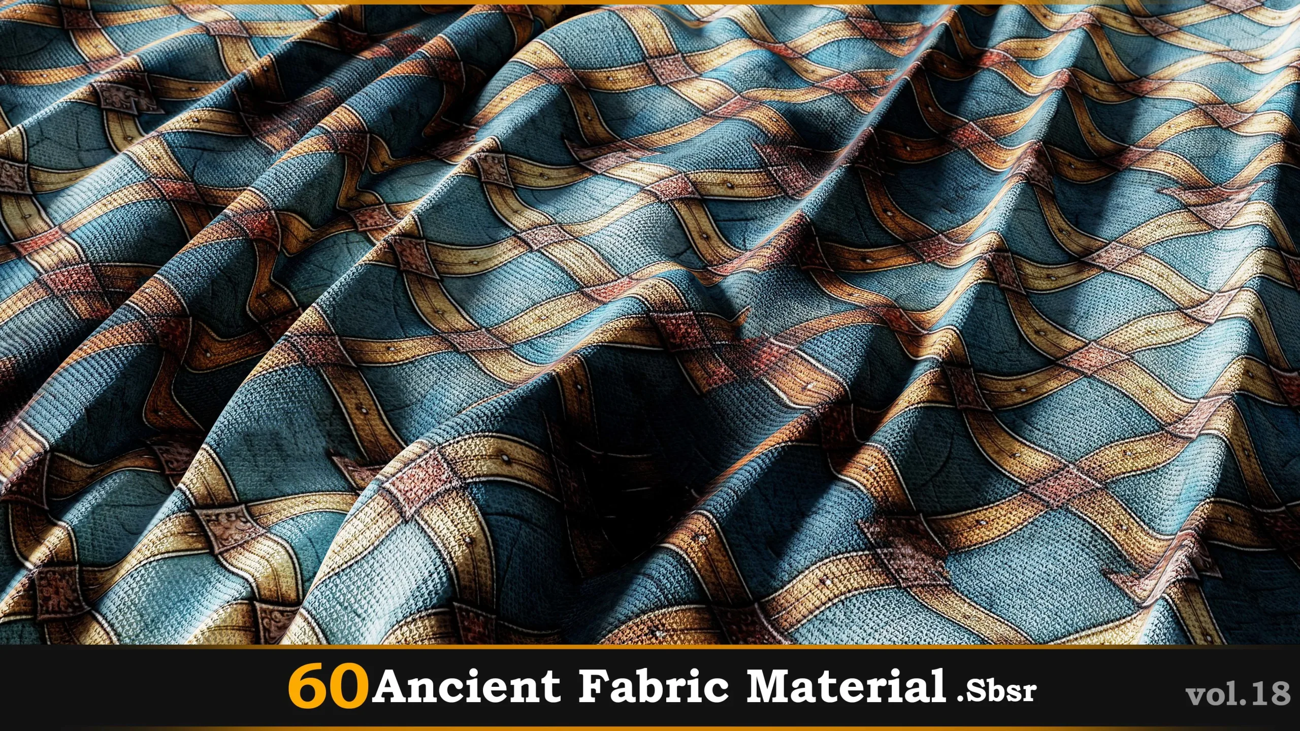 60 Ancient Fabric Material_Sbsar Vol.18