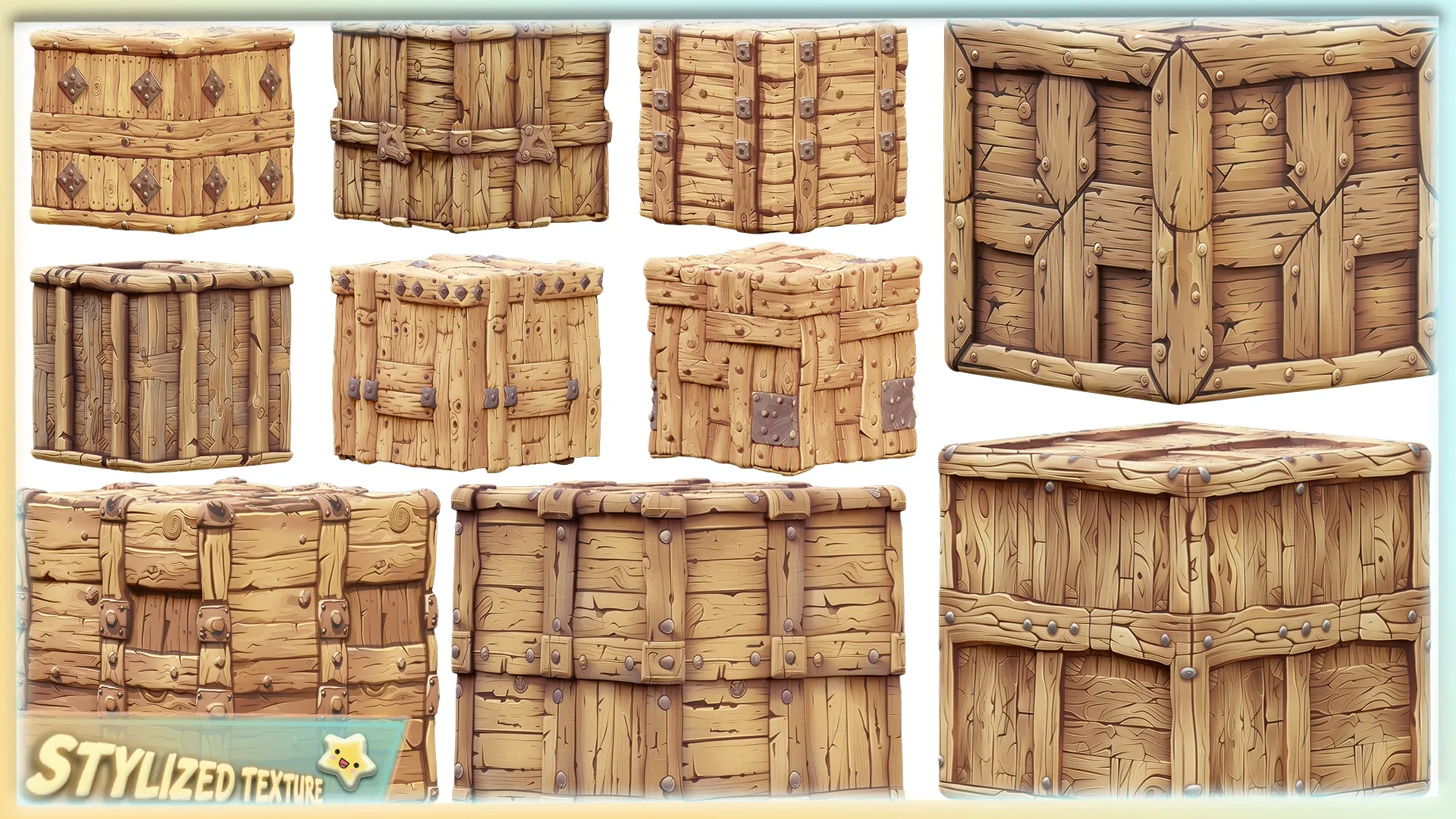 Stylized Wood Seamless Texture Pack