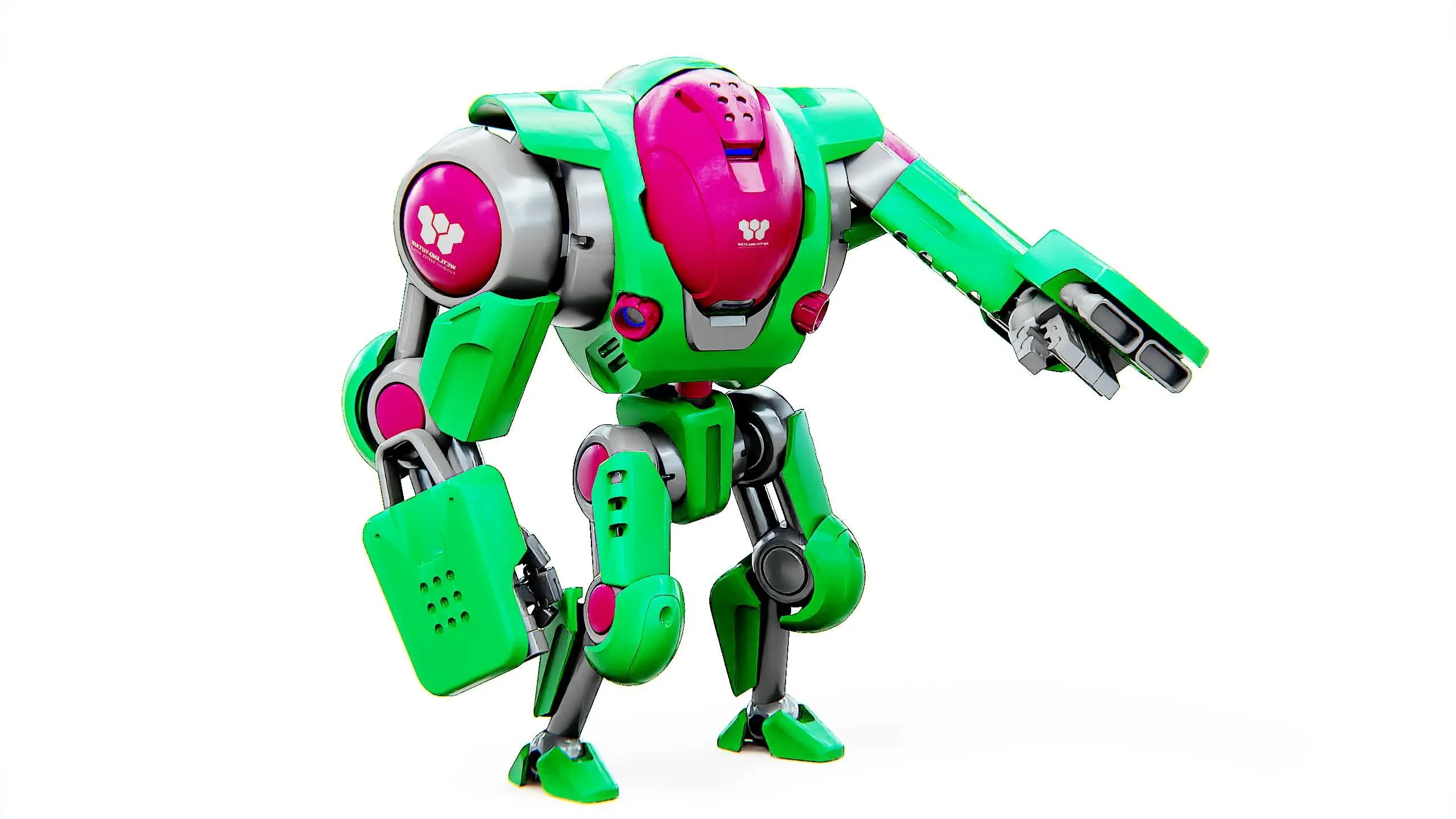BATTLE DROID S-200 Auto-Rig Pro Rigged For Mixamo, Unreal Engine, Unity