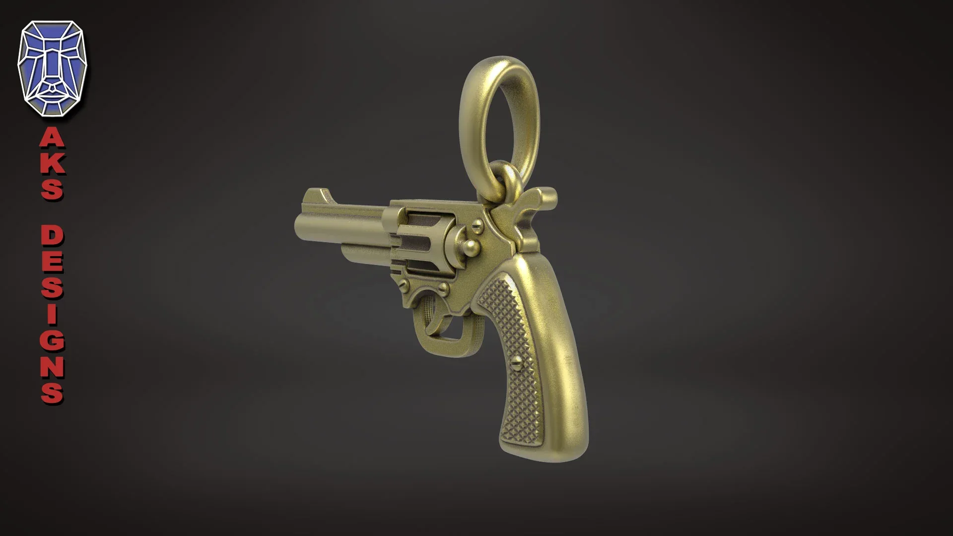 Pendant Jewelry Pistol V177 3D Print File