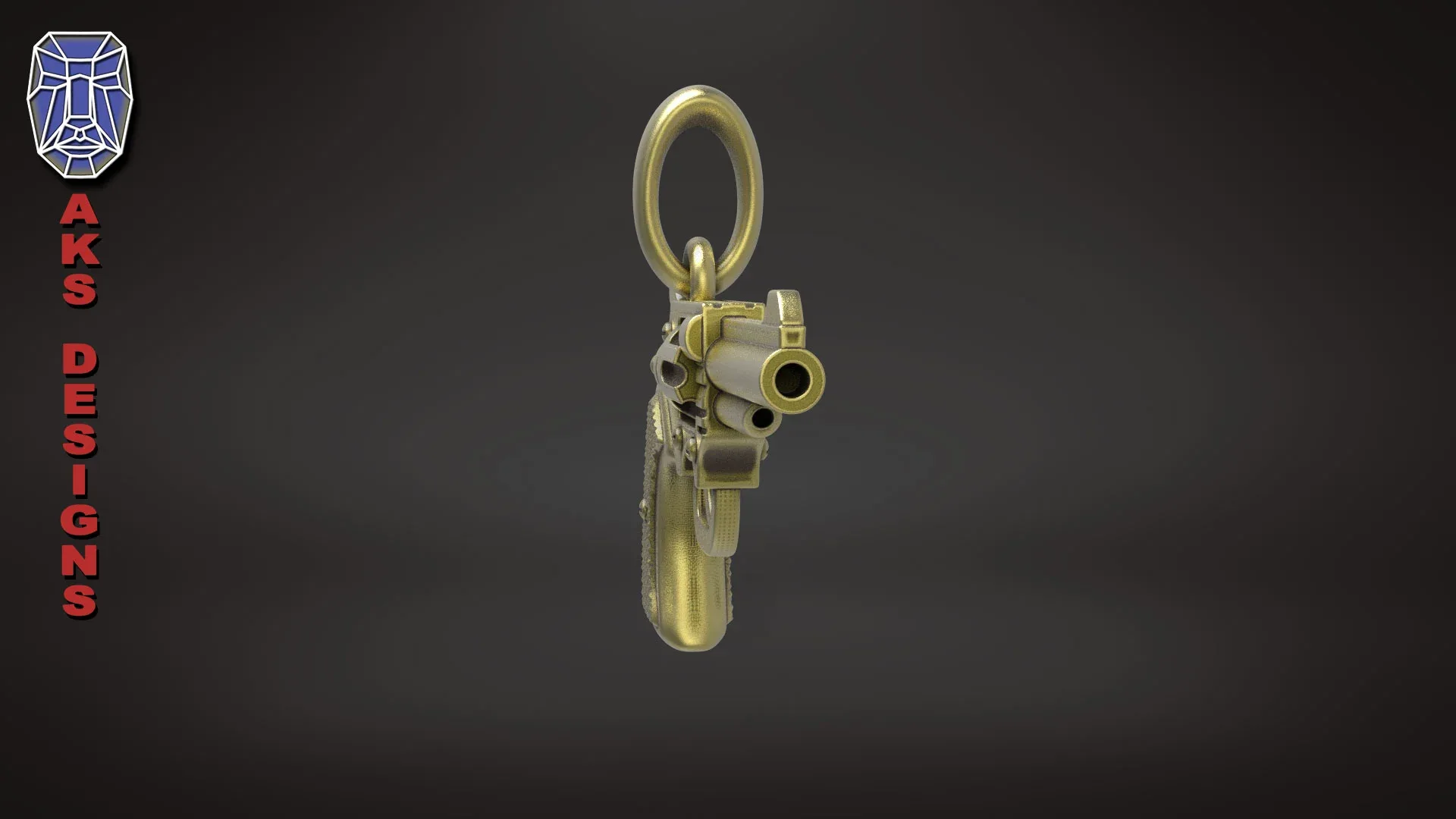 Pendant Jewelry Pistol V177 3D Print File