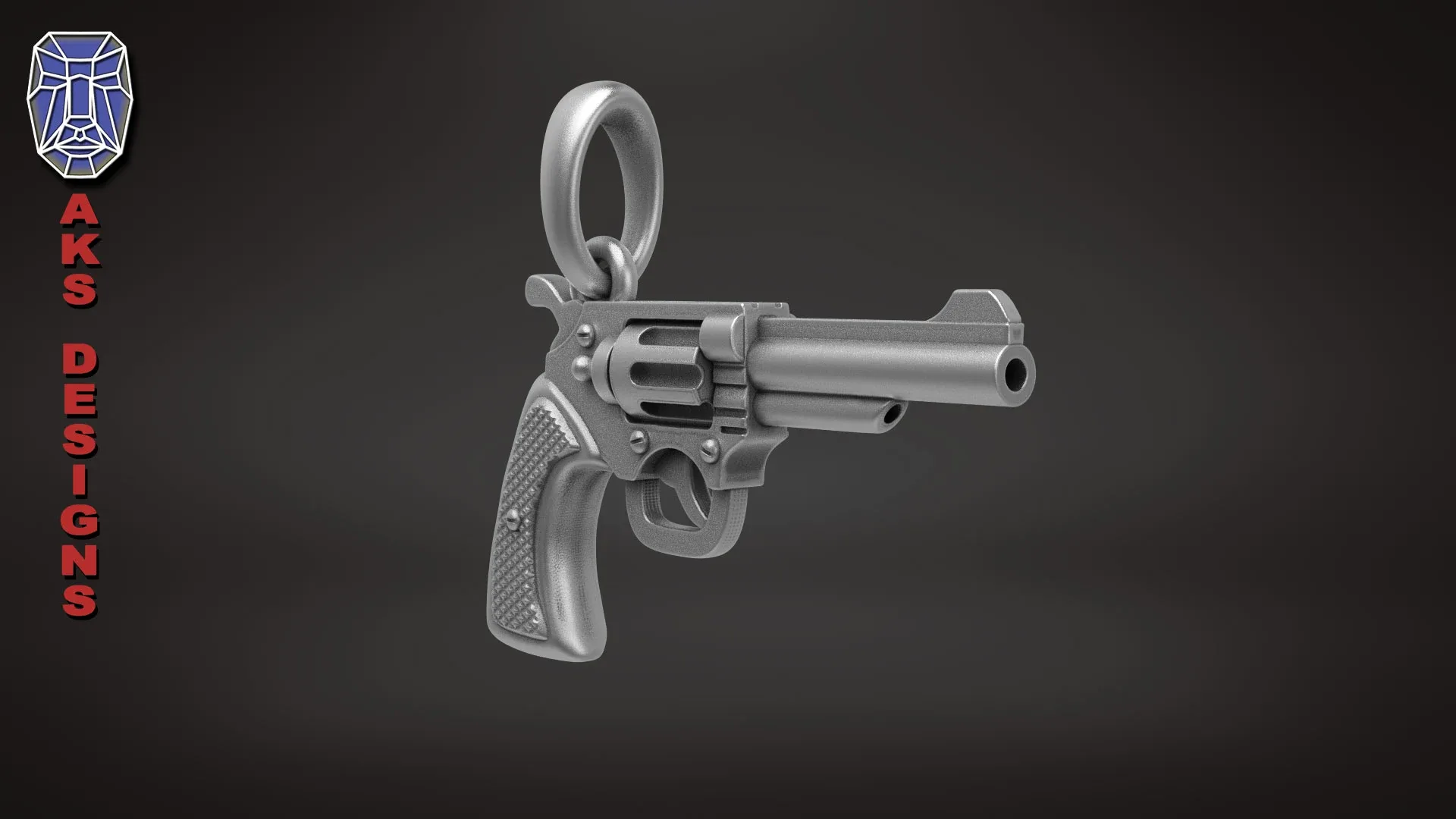 Pendant Jewelry Pistol V177 3D Print File