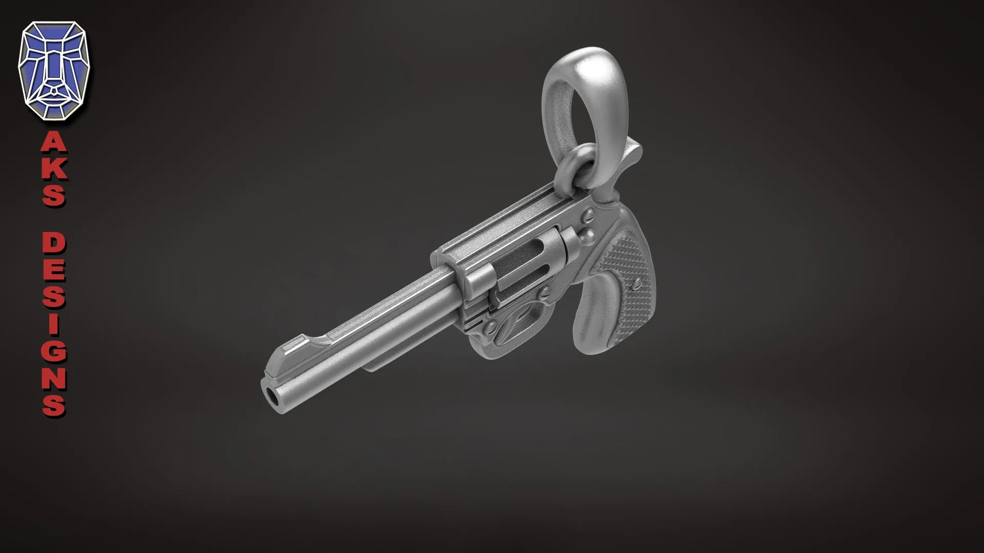 Pendant Jewelry Pistol V177 3D Print File