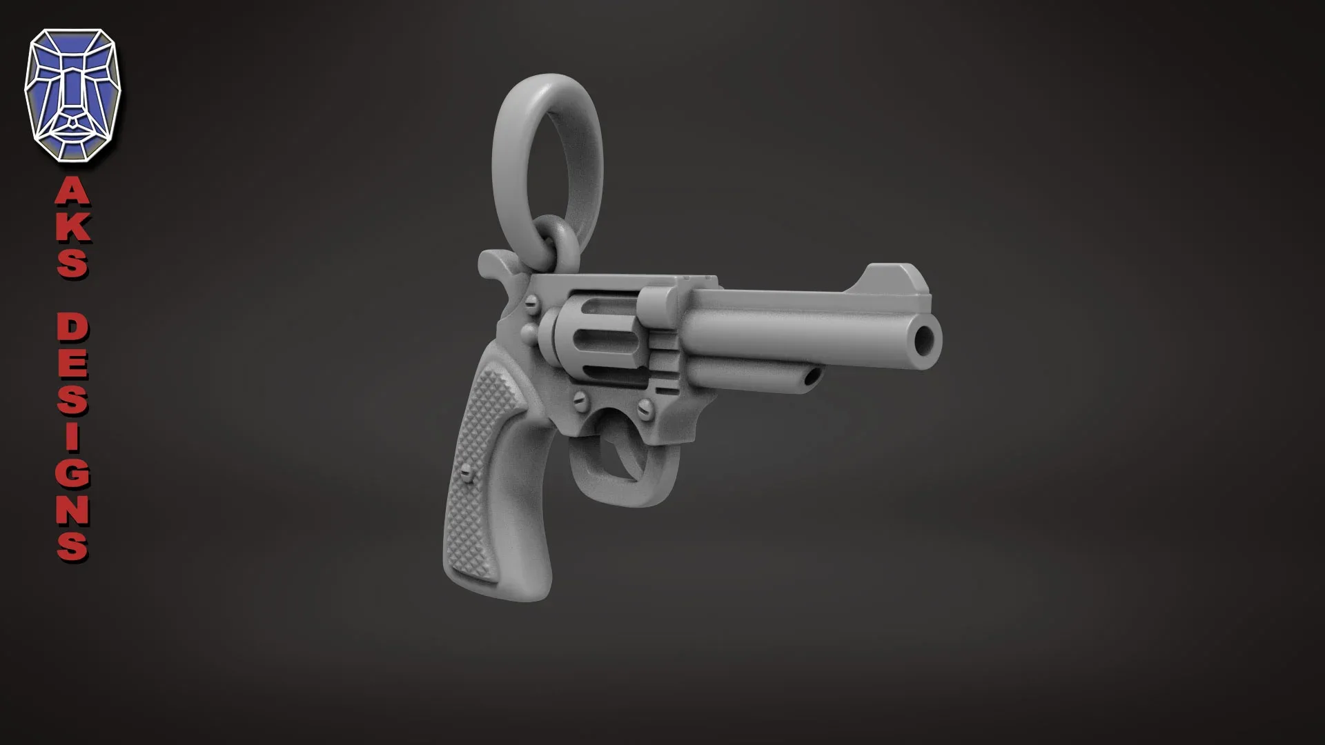 Pendant Jewelry Pistol V177 3D Print File