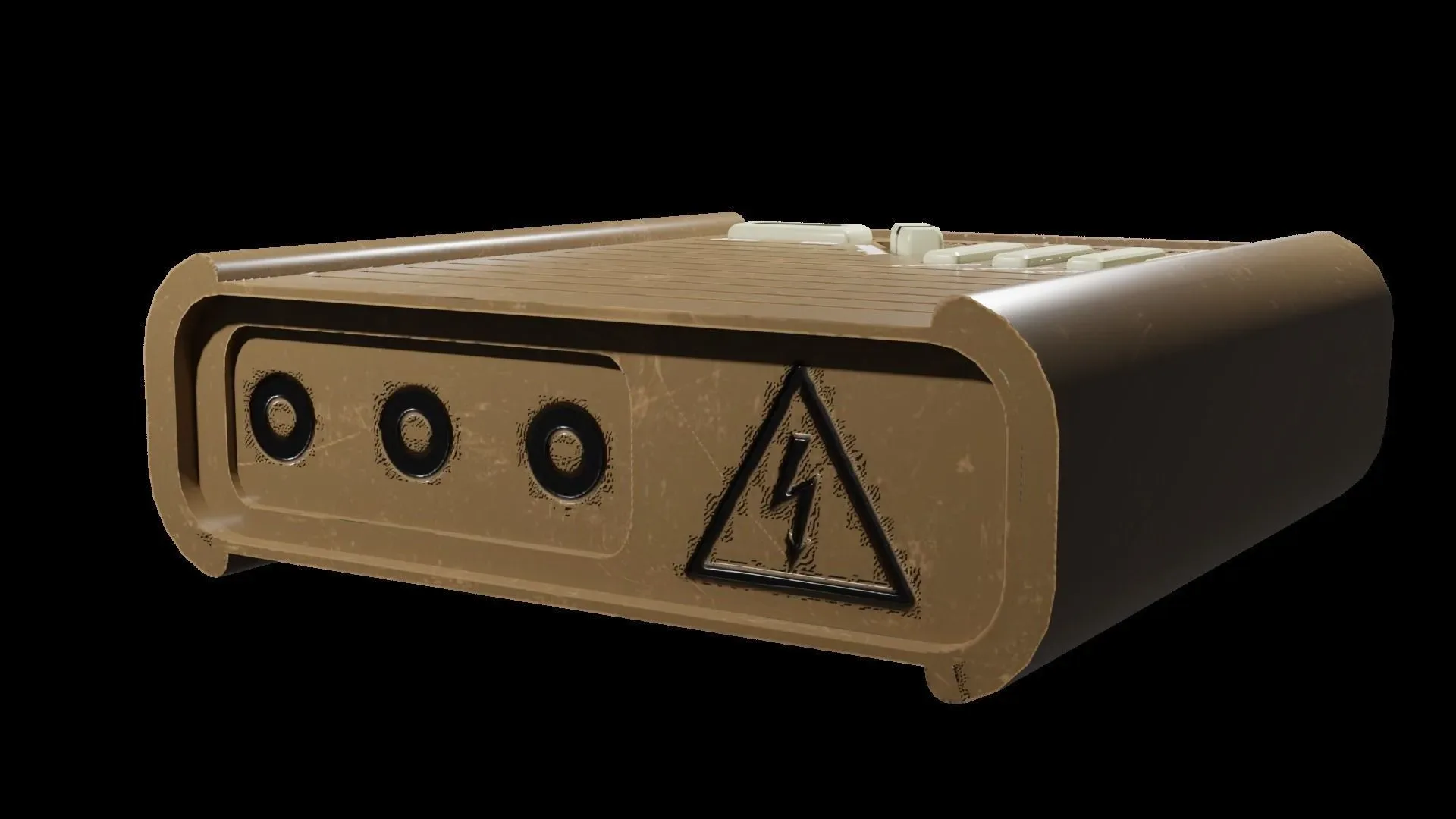 Radio High Poly PBR 3D Model