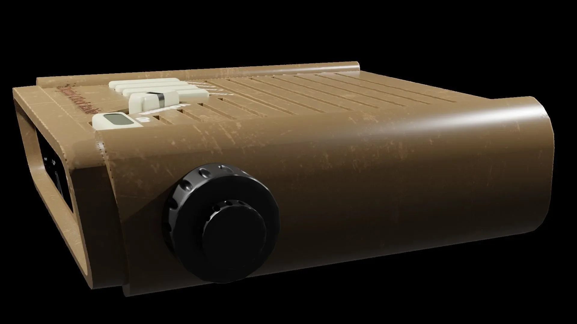 Radio High Poly PBR 3D Model