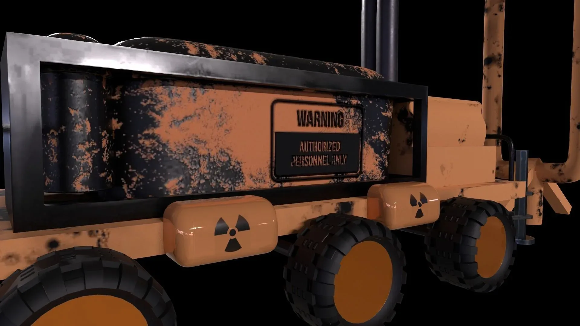 Space Mining Vehicle - Game Ready - PBR 3D model