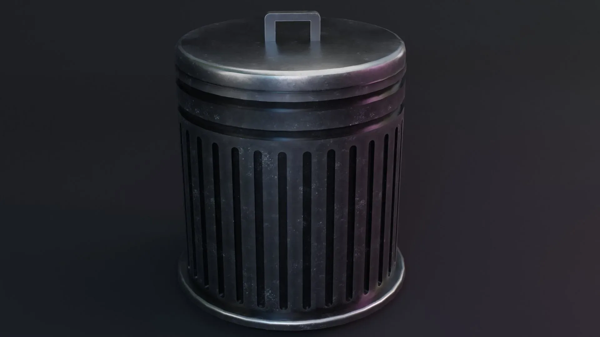 Trash Can - Game Ready - PBR 3D Model