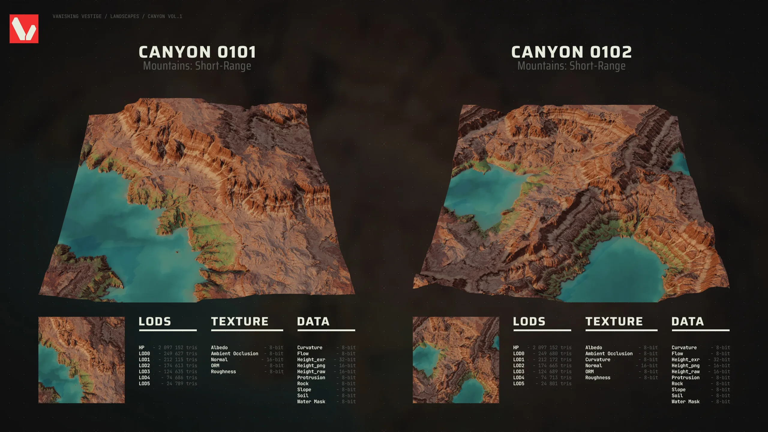 8k Landscapes - Canyon Vol.1