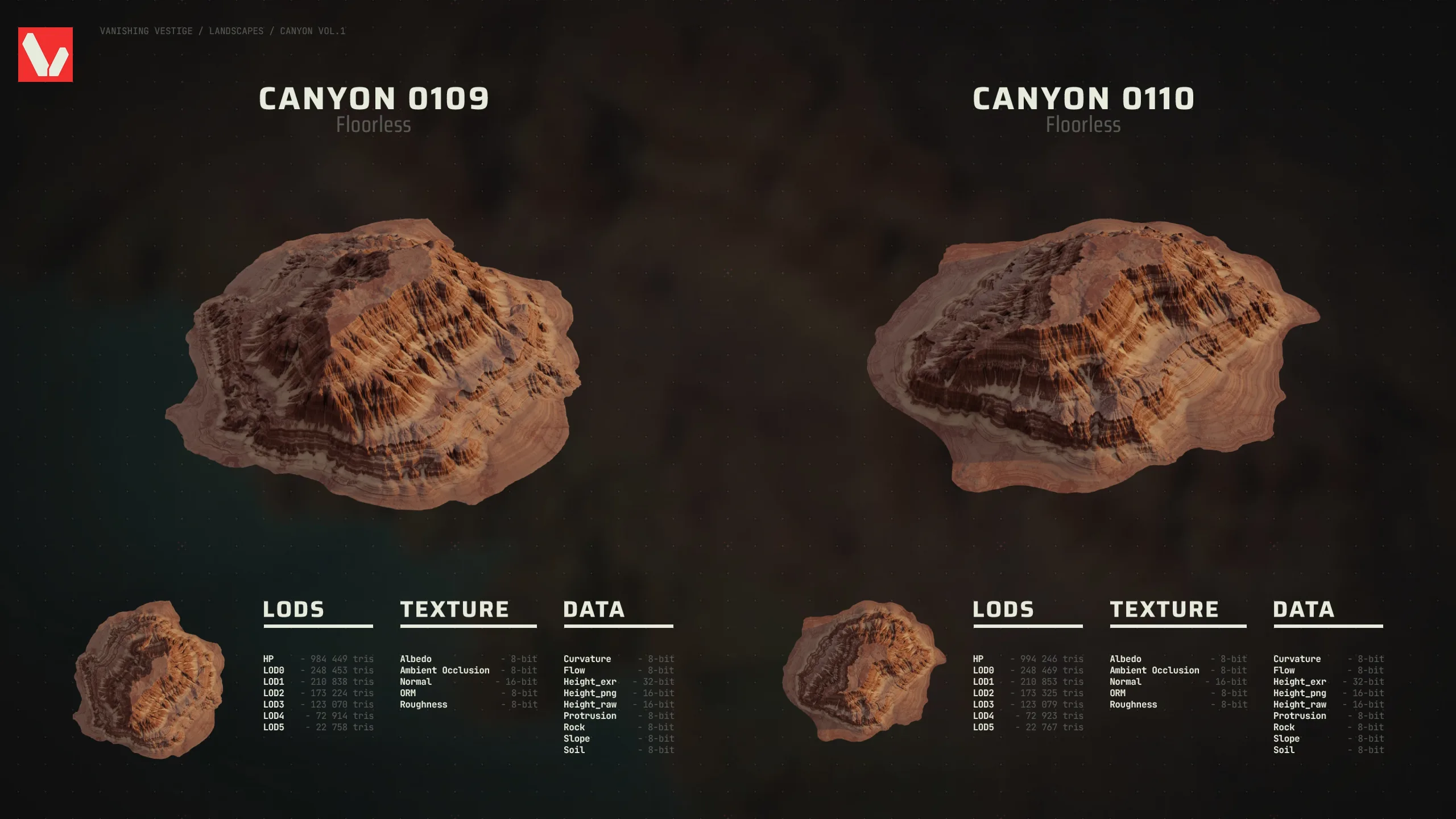 8k Landscapes - Canyon Vol.1