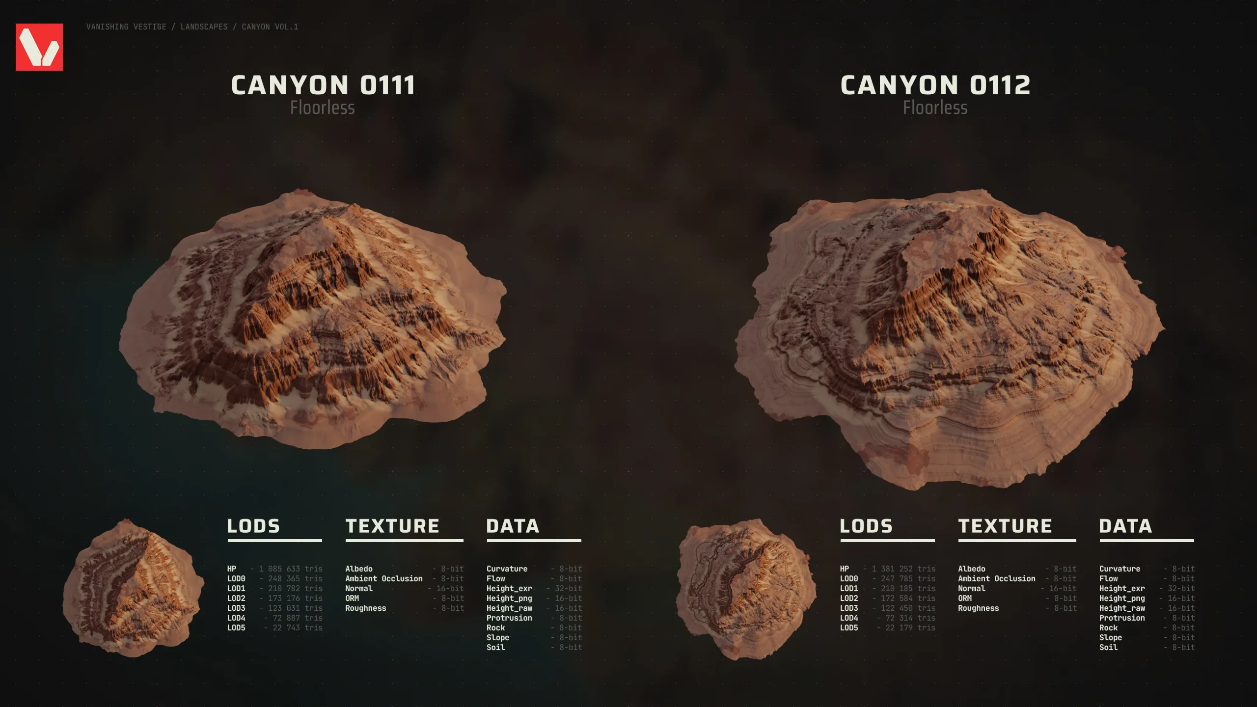 8k Landscapes - Canyon Vol.1