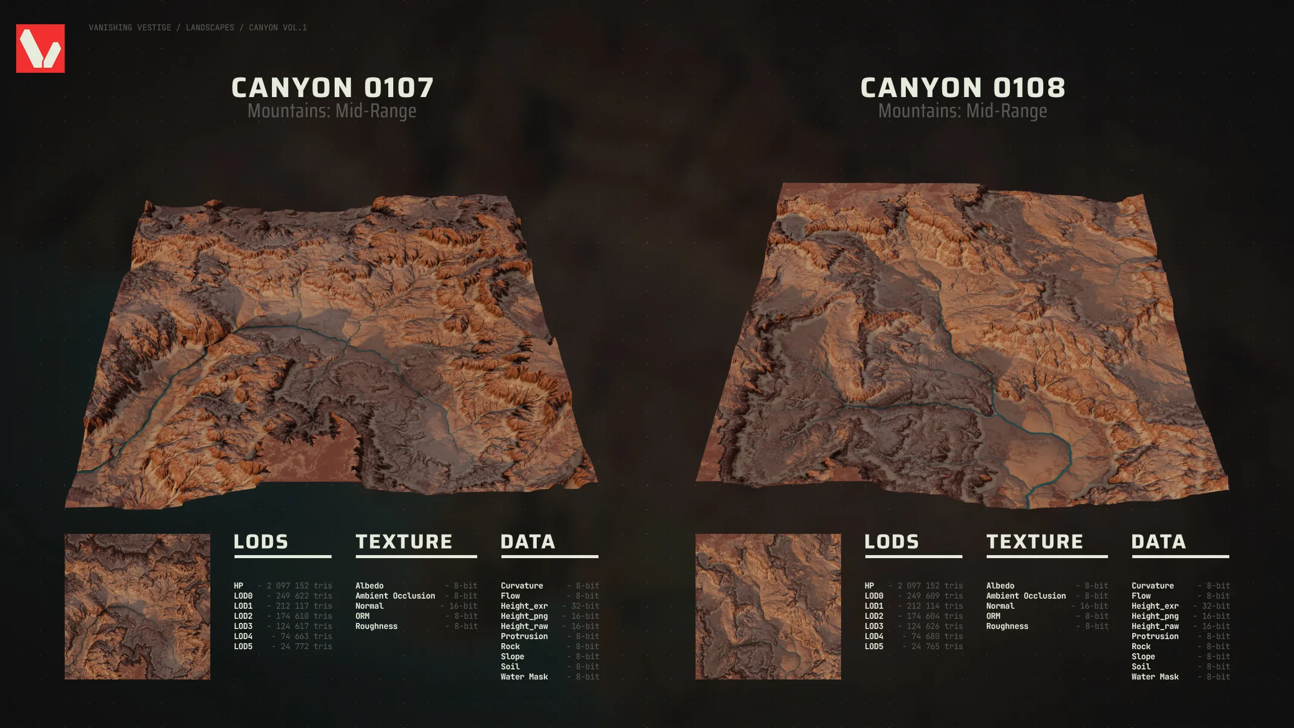 8k Landscapes - Canyon Vol.1