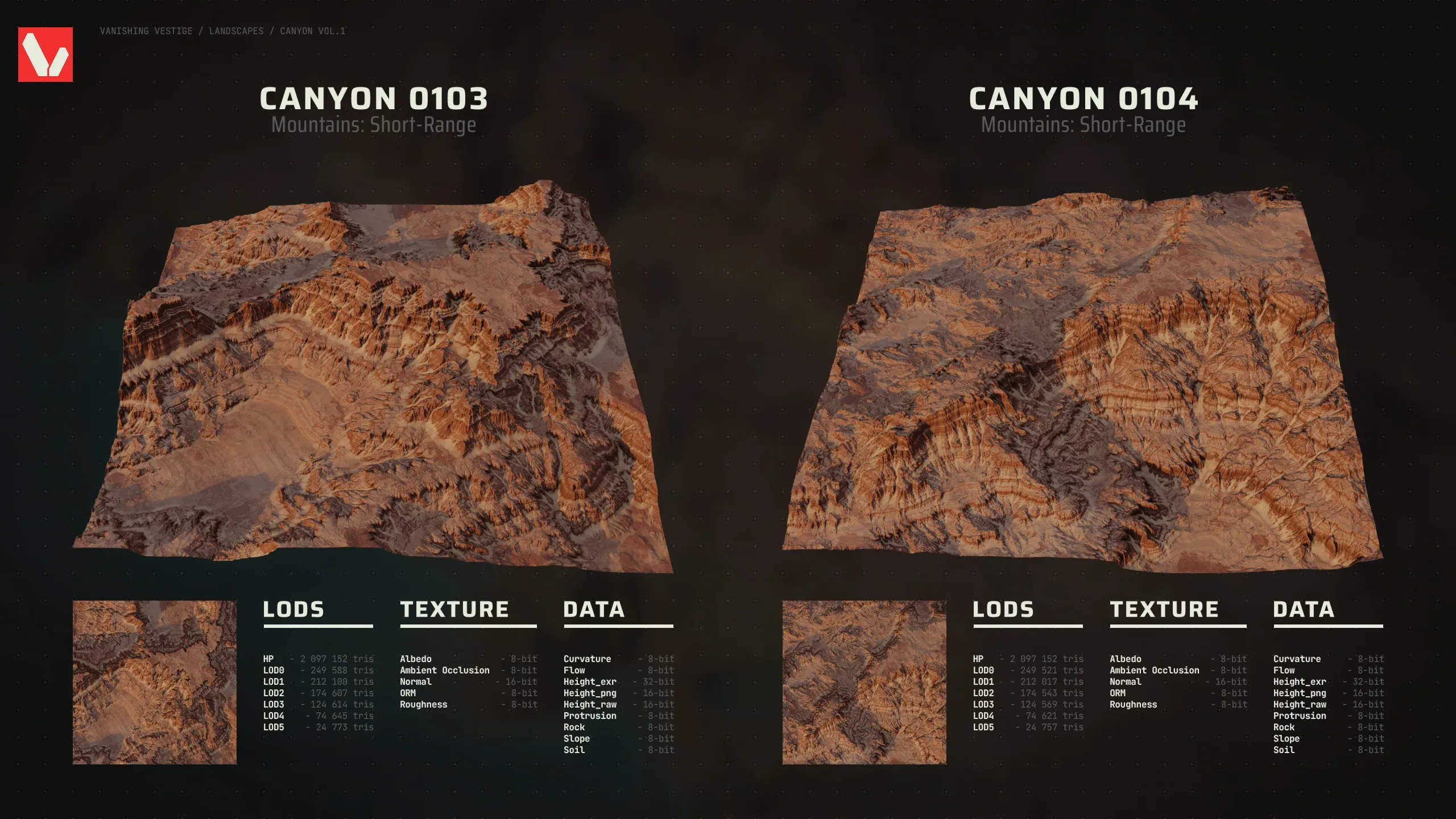 8k Landscapes - Canyon Vol.1