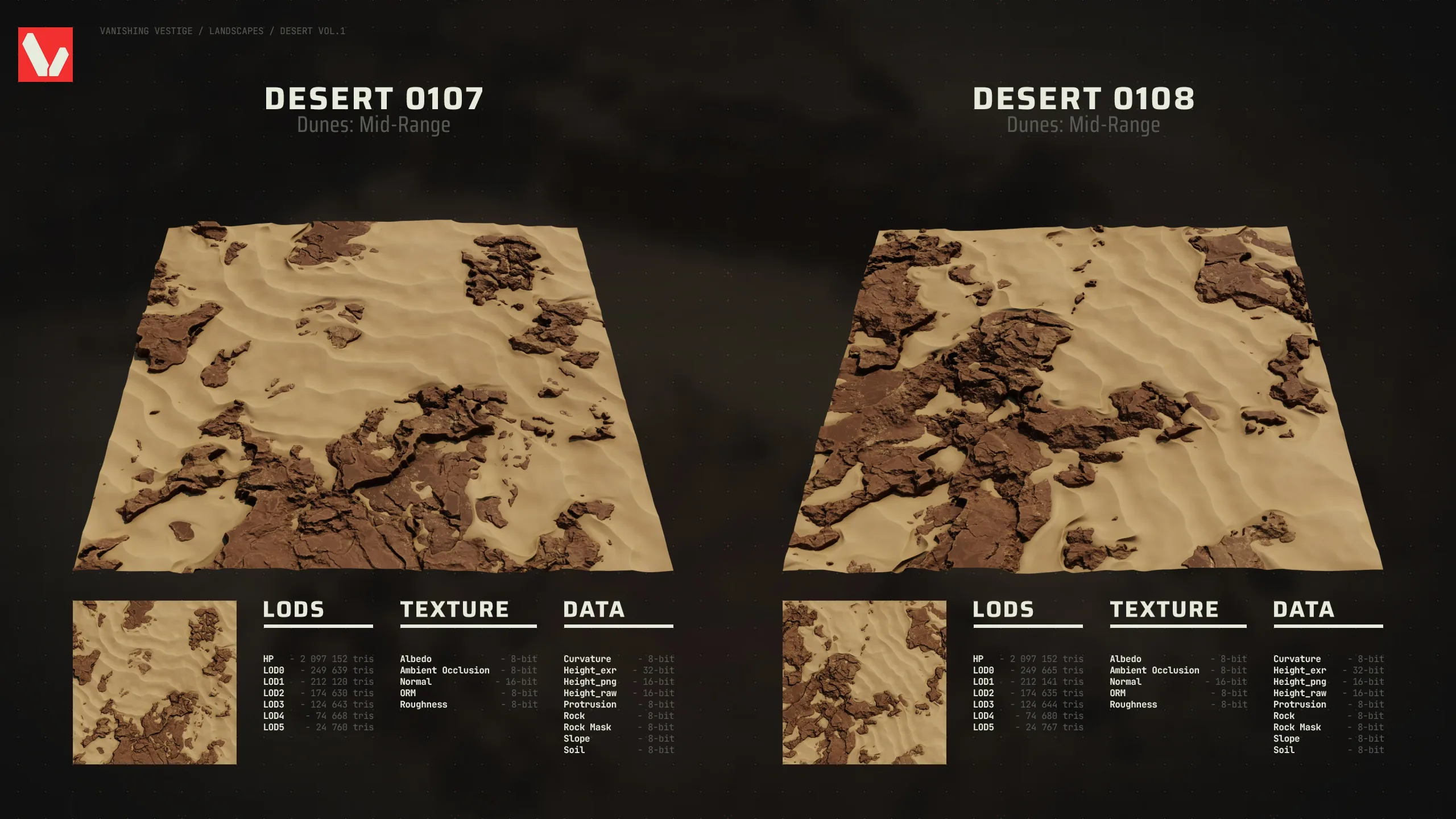 8k Landscapes - Desert Vol.1