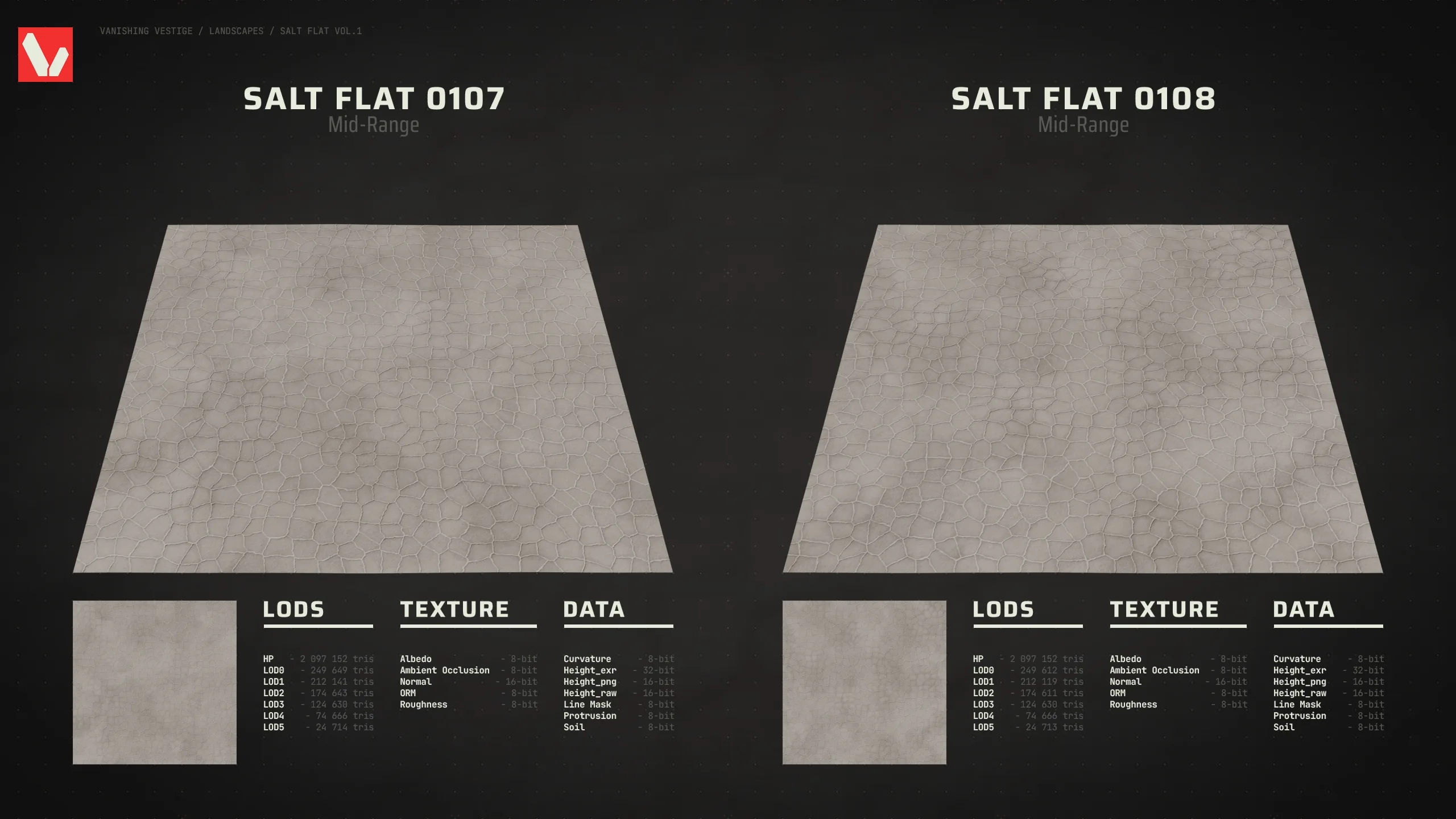 8k Landscapes - Salt Flat Vol.1