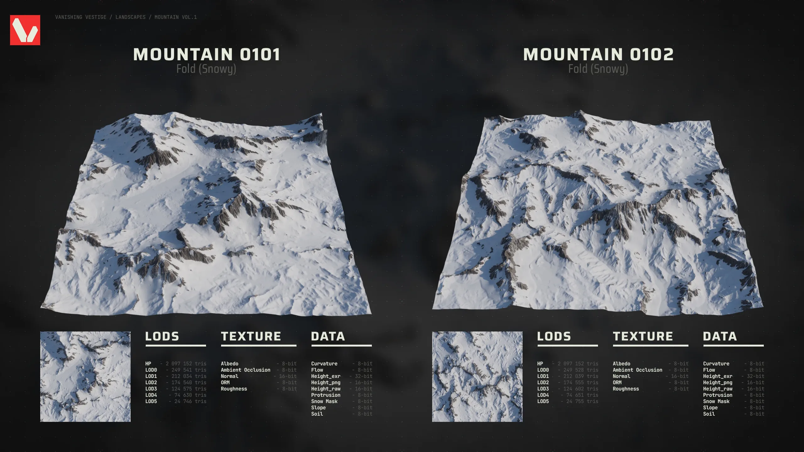 8k Landscapes - Mountain Vol.1