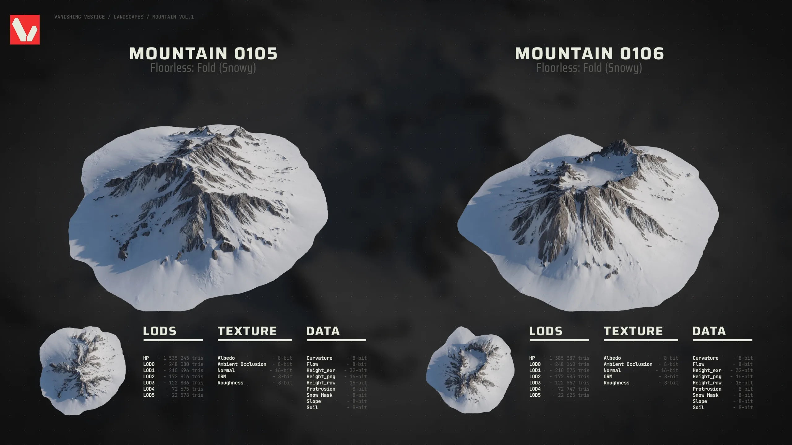 8k Landscapes - Mountain Vol.1