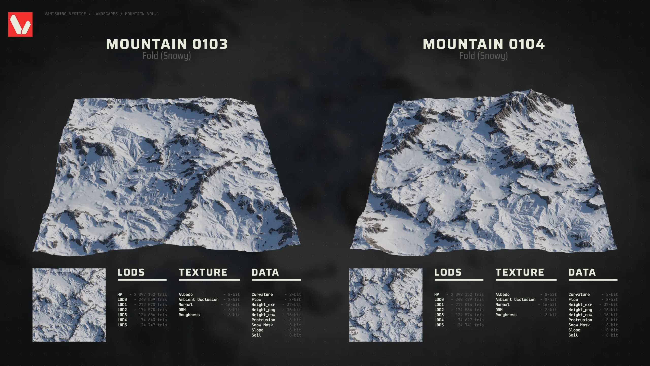 8k Landscapes - Mountain Vol.1