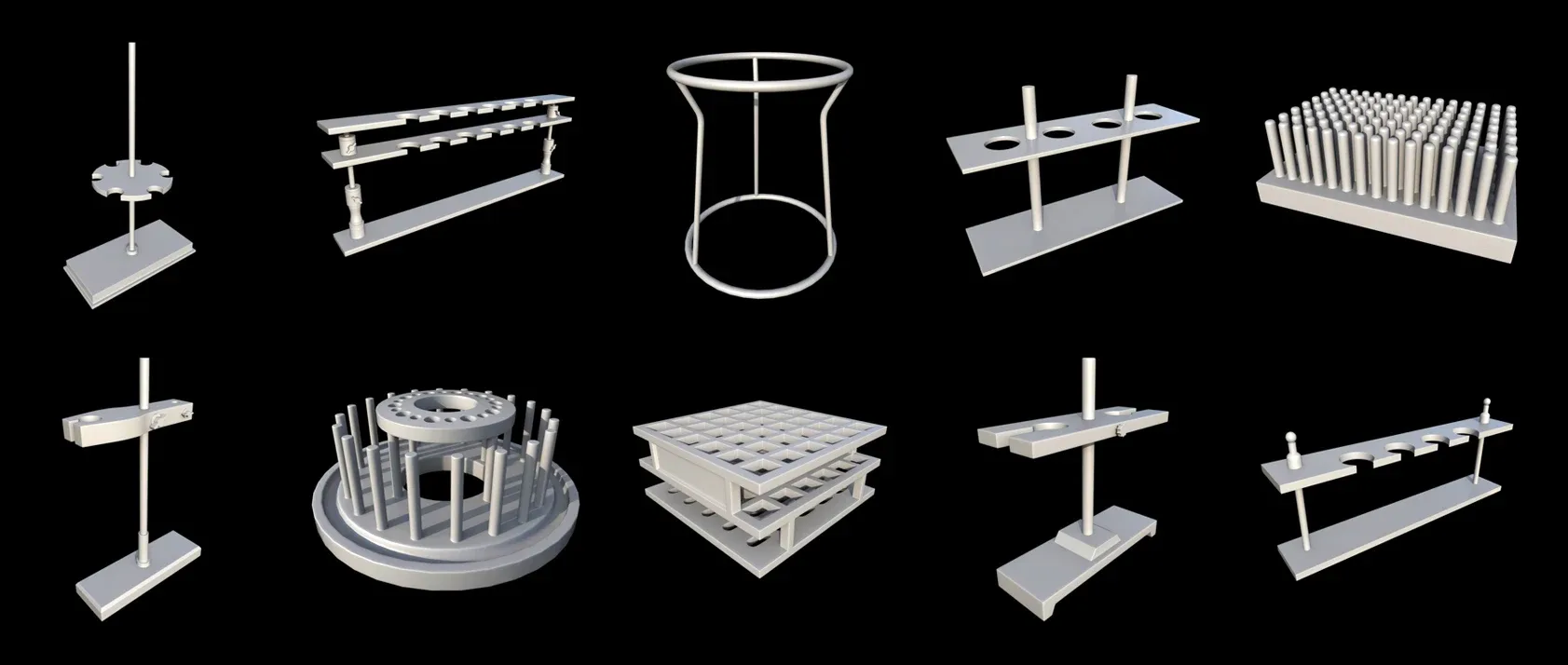 30 Lab Equipment Holder & Stands Base Mesh