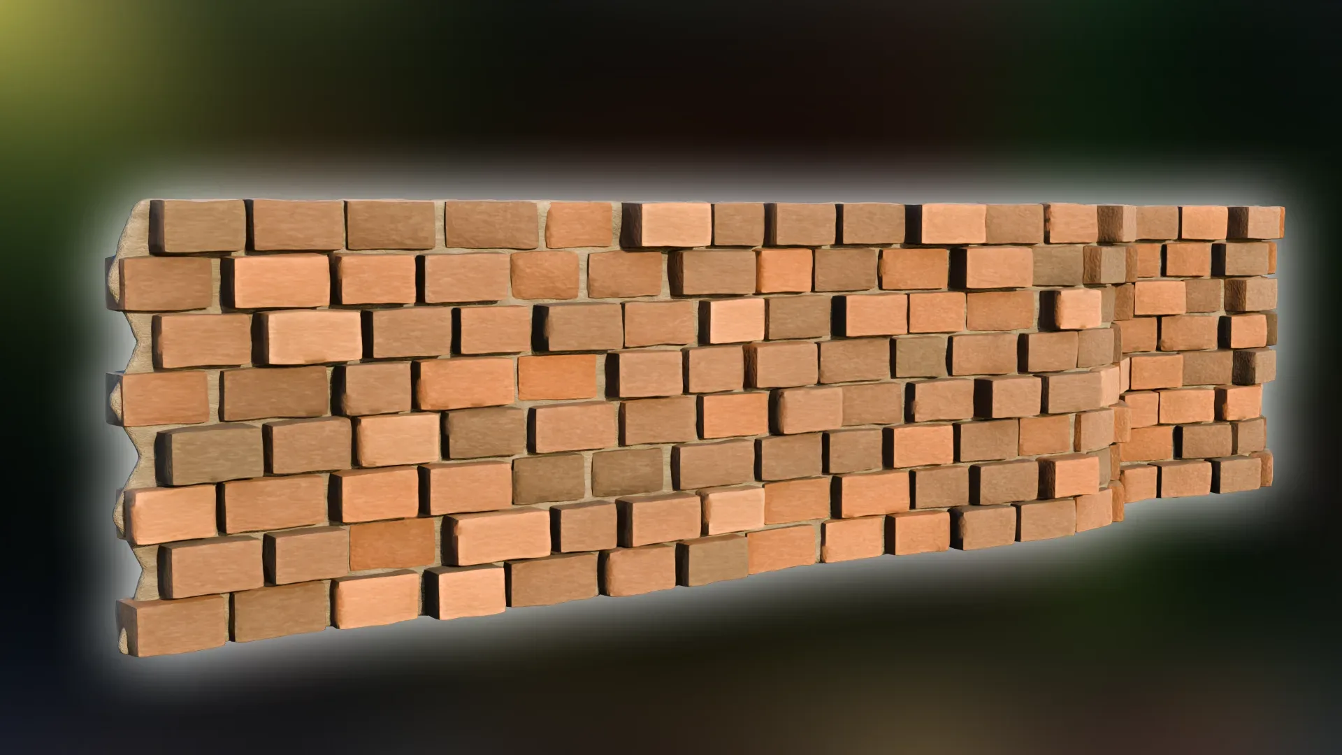 Brick Wall Generator Using Geometry Nodes