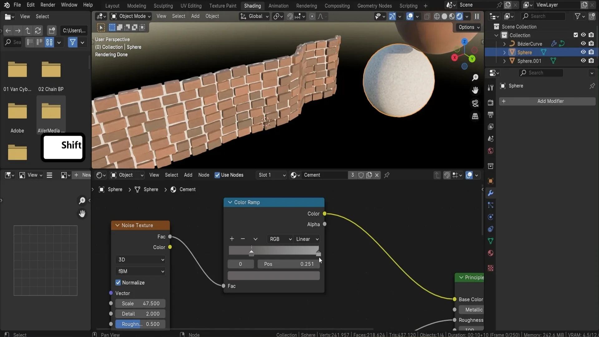 Brick Wall Generator Using Geometry Nodes