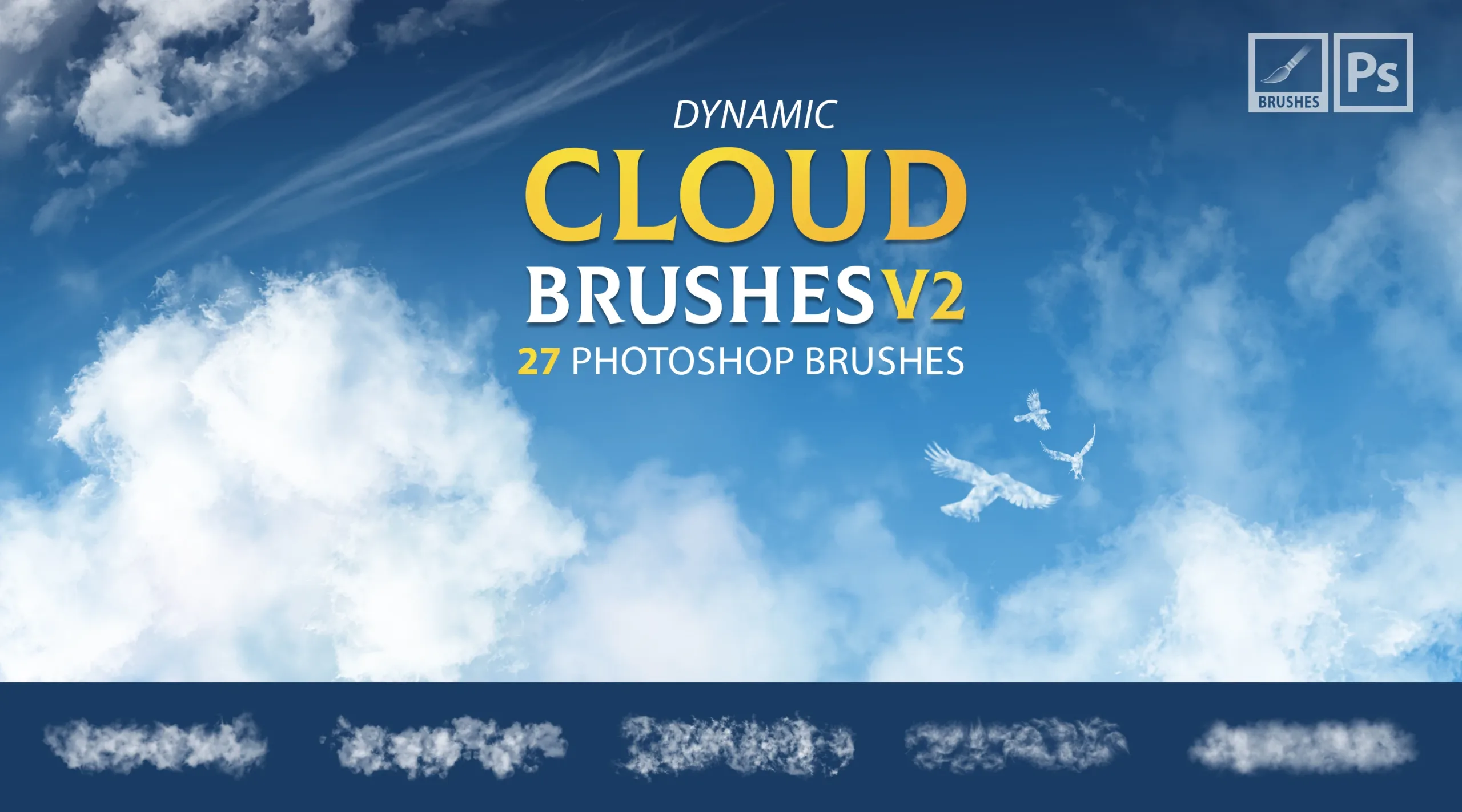 Photoshop Cloud Brushes V2