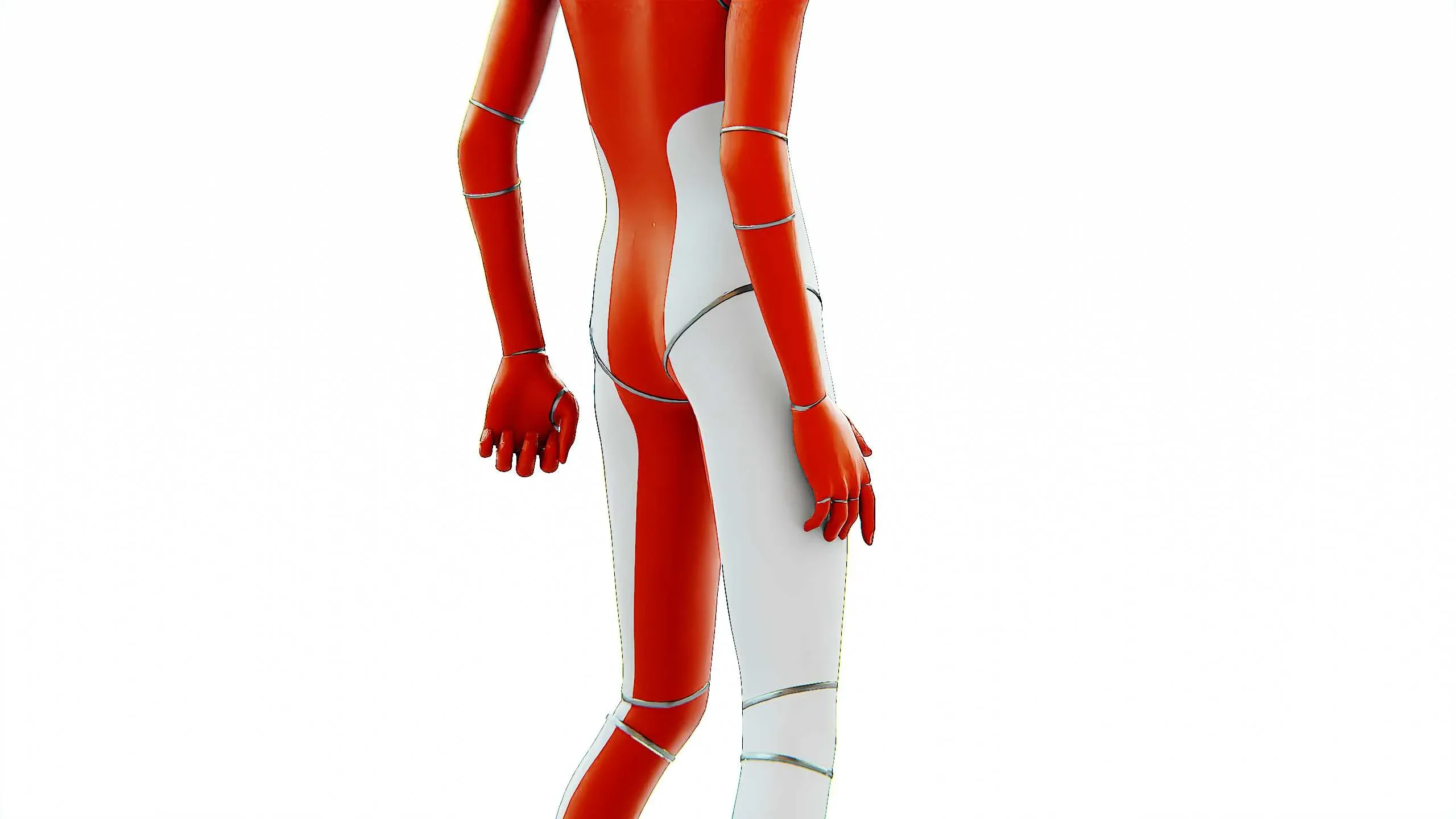 TESLA ROBOT V-3 Auto-Rig Pro Rigged For Mixamo, Unreal Engine, Unity