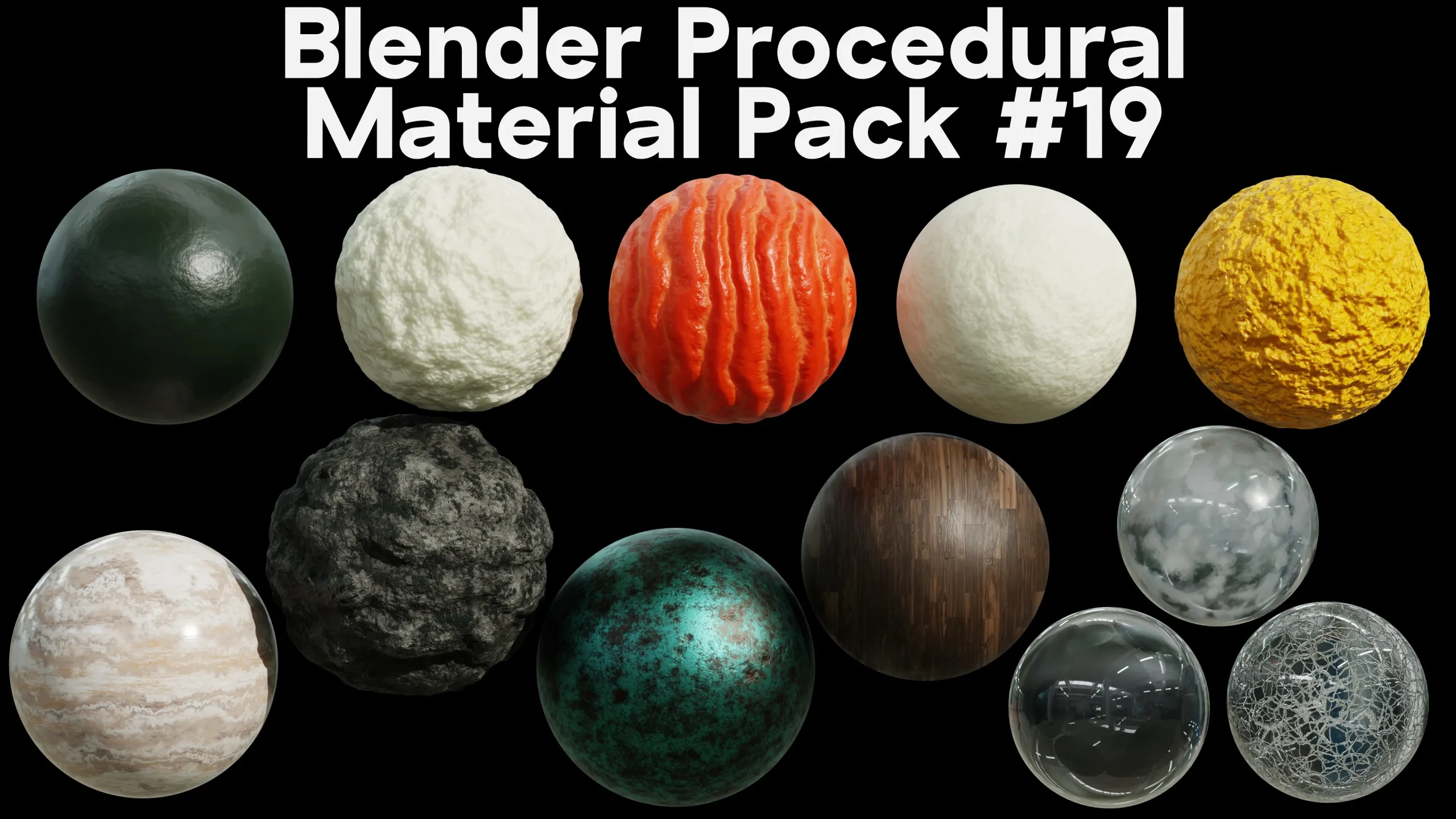 Blender Procedural Material Pack #19