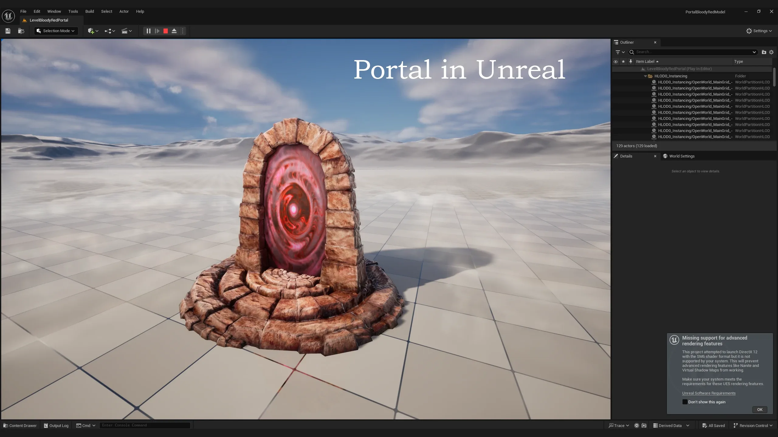 Portal Teleport to Hell Horrible Infernofor Unreal and Unity