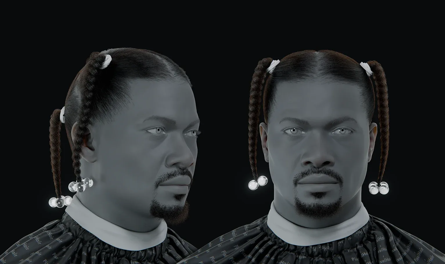 PixelHair Hairstyle - Snoop Dogg Braids 013 (Hair for blender/ unreal engine / metahuman) Afro hair | Kinky hair | 4c Hair | African / African American Hair