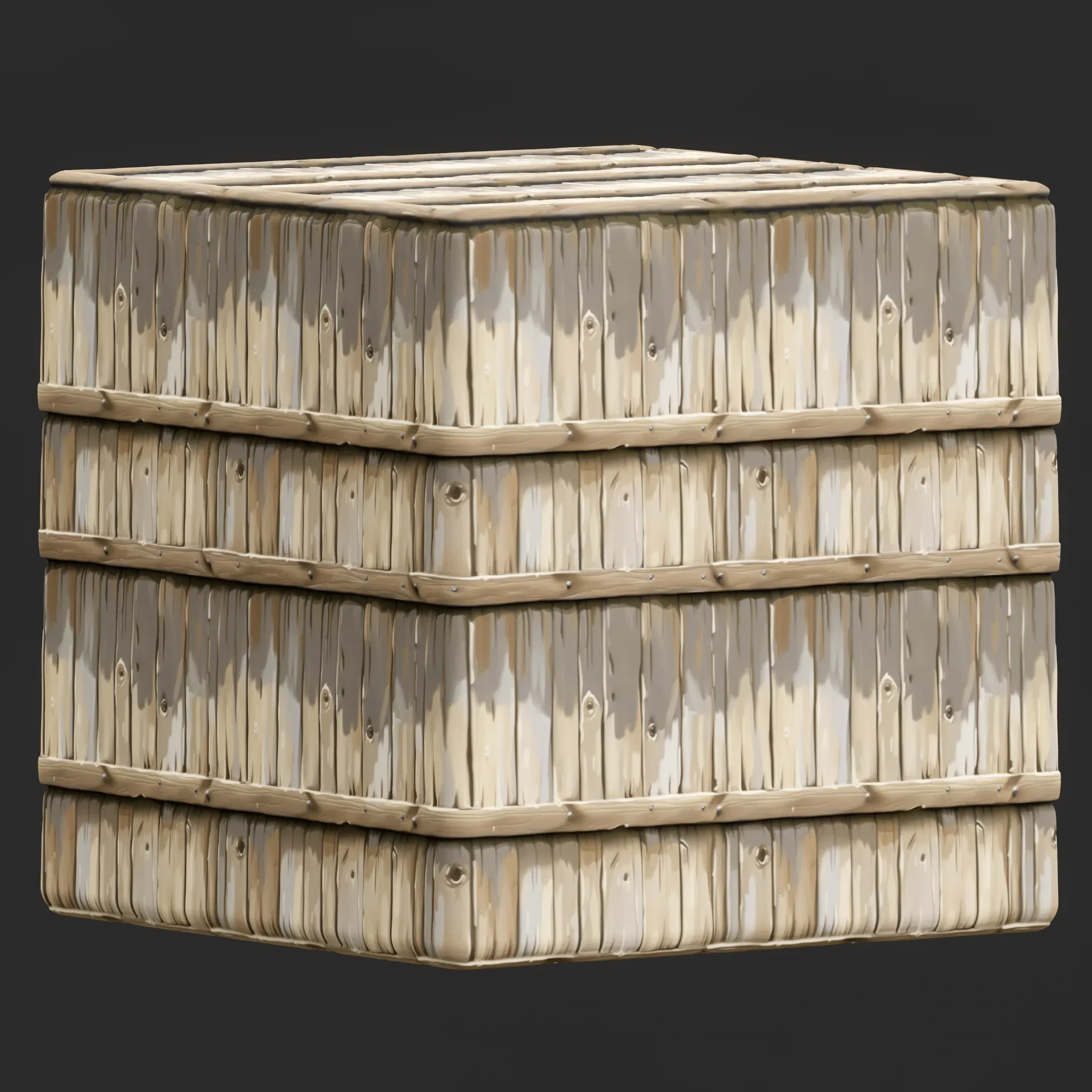 Stylized Wood Fence Seamless Texture