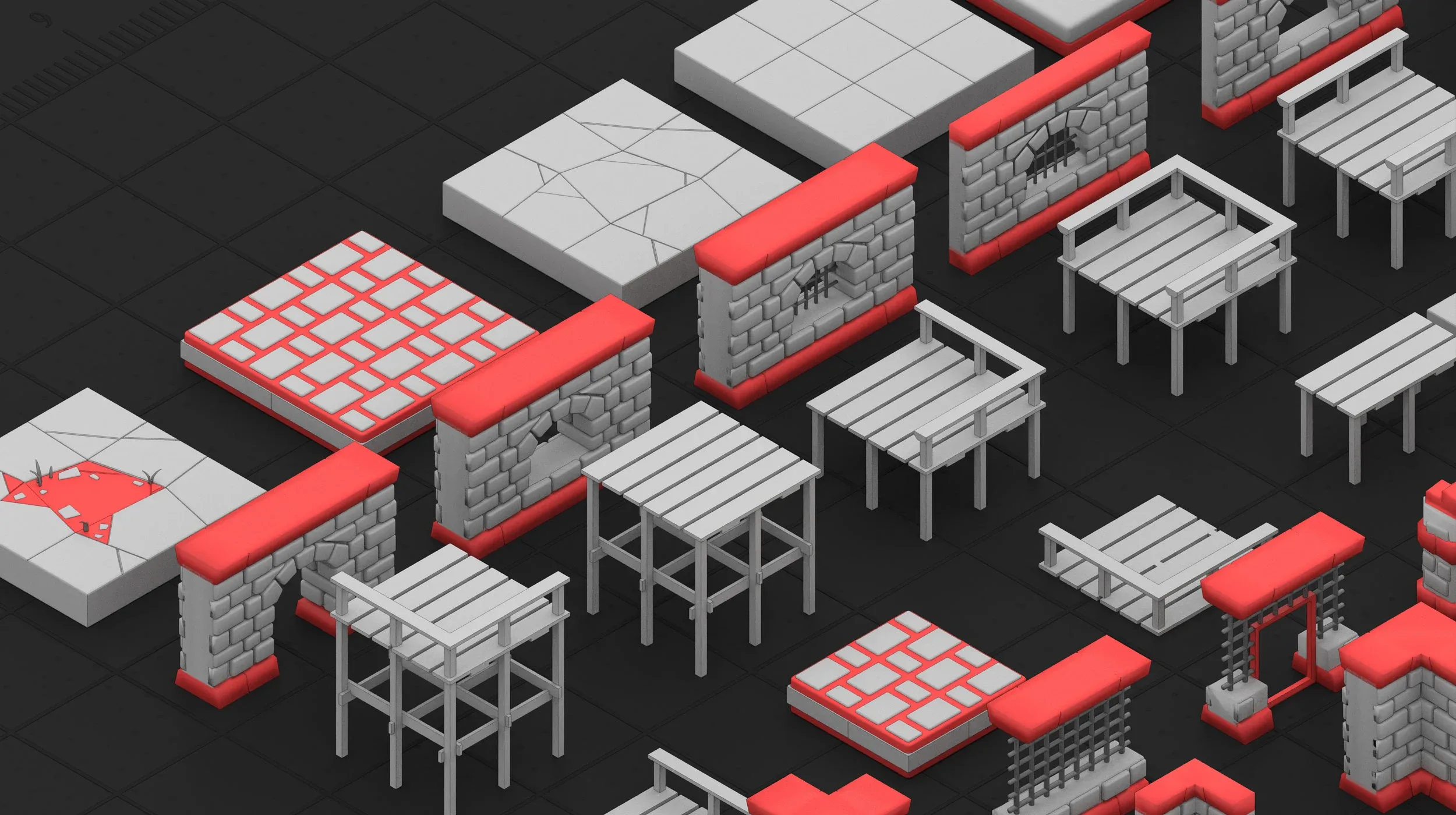 300 Basemesh city Collection