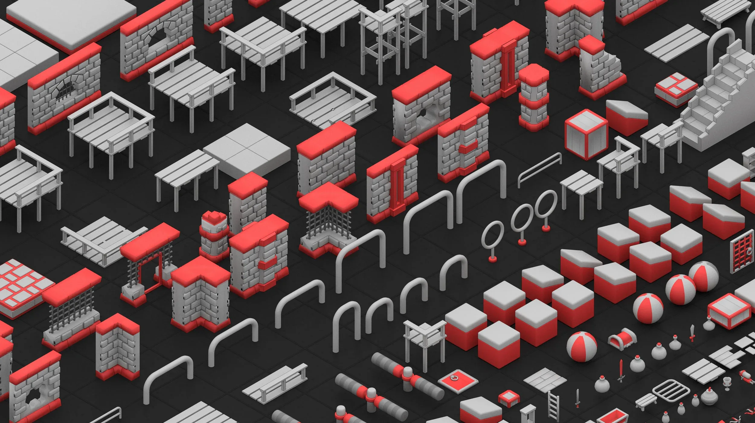 300 Basemesh city Collection