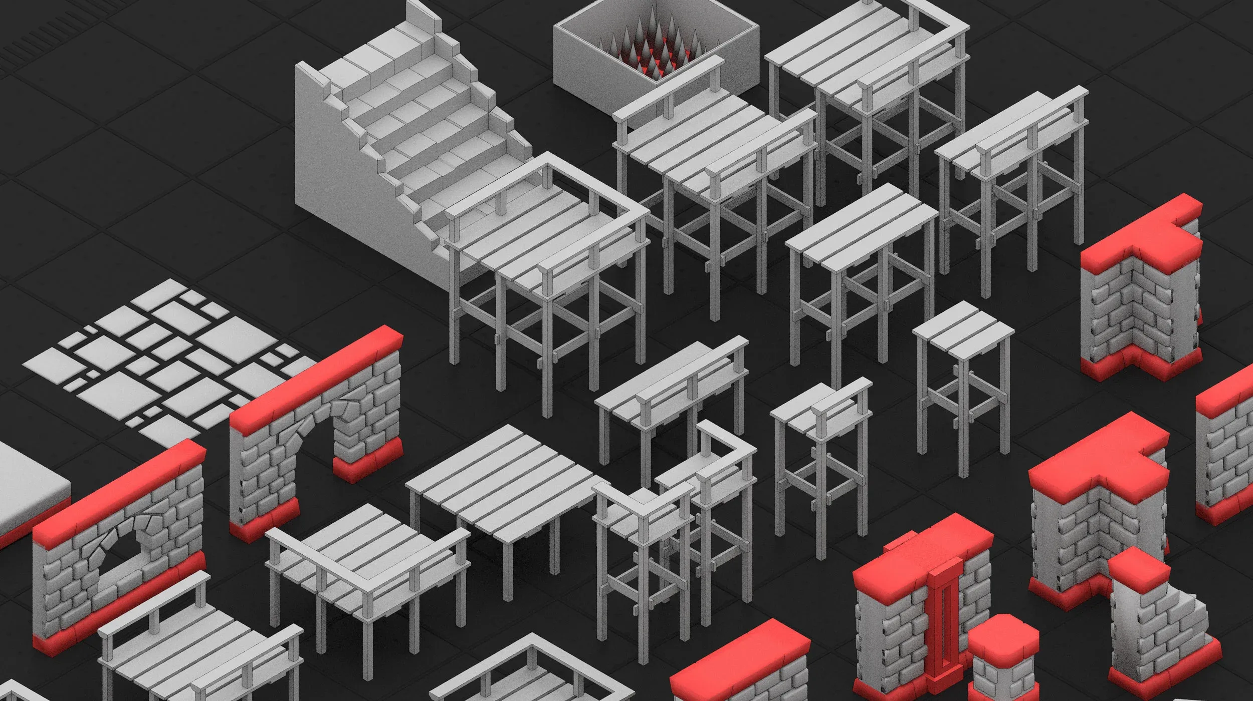 300 Basemesh city Collection