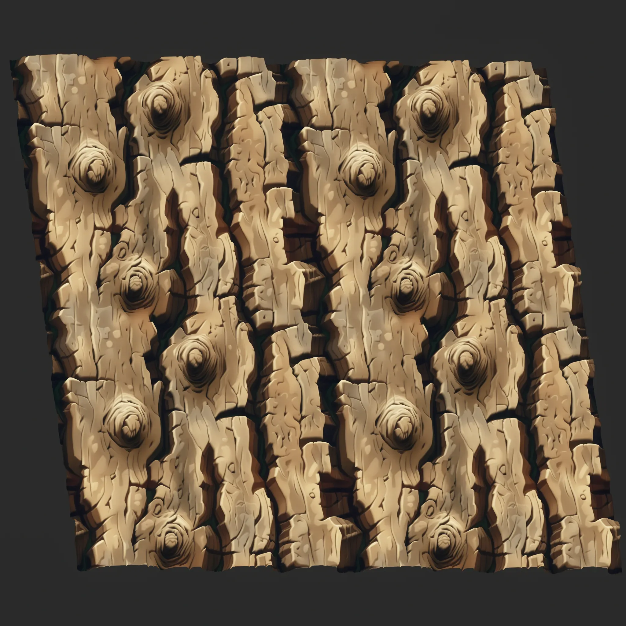 Stylized Bark Seamless Texture