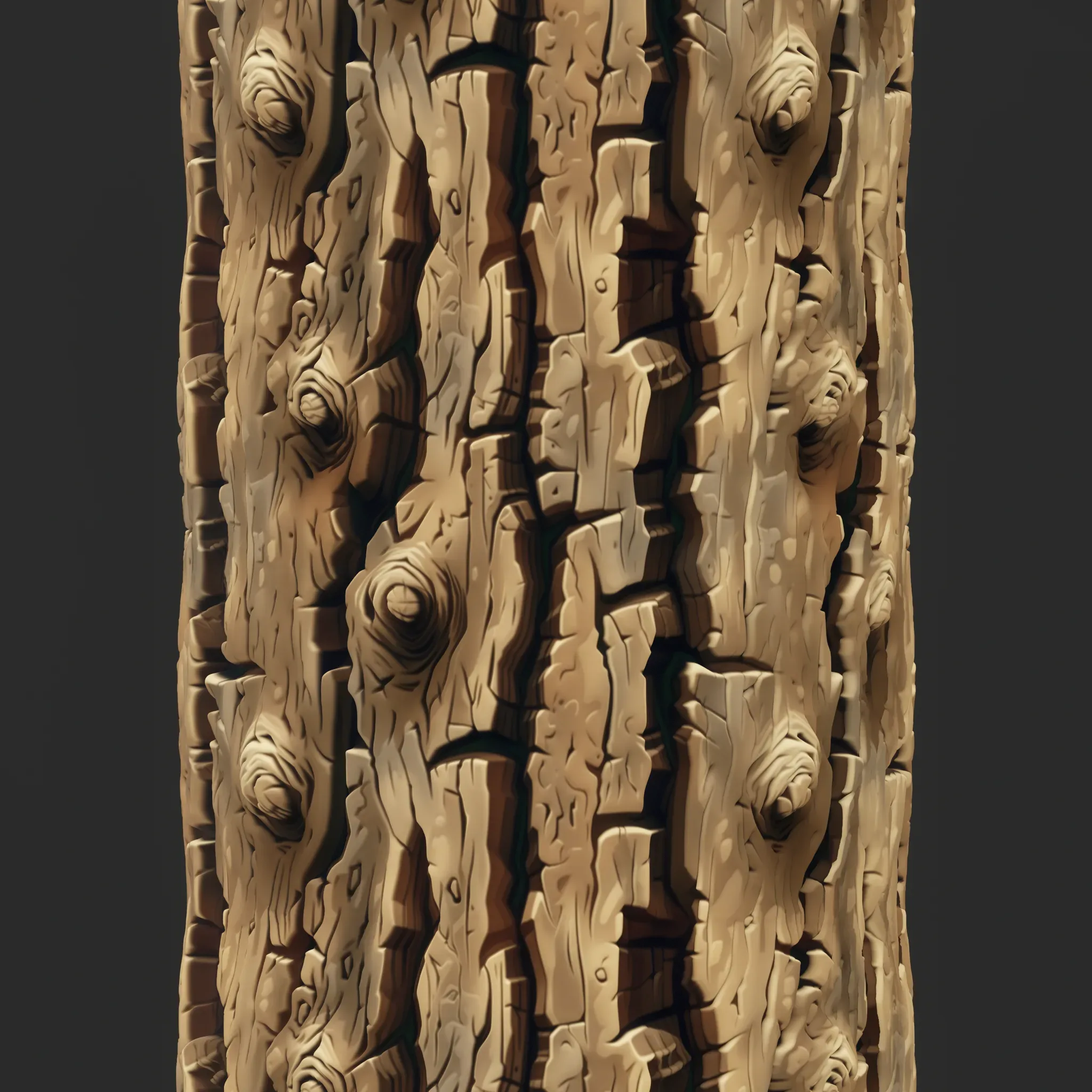 Stylized Bark Seamless Texture