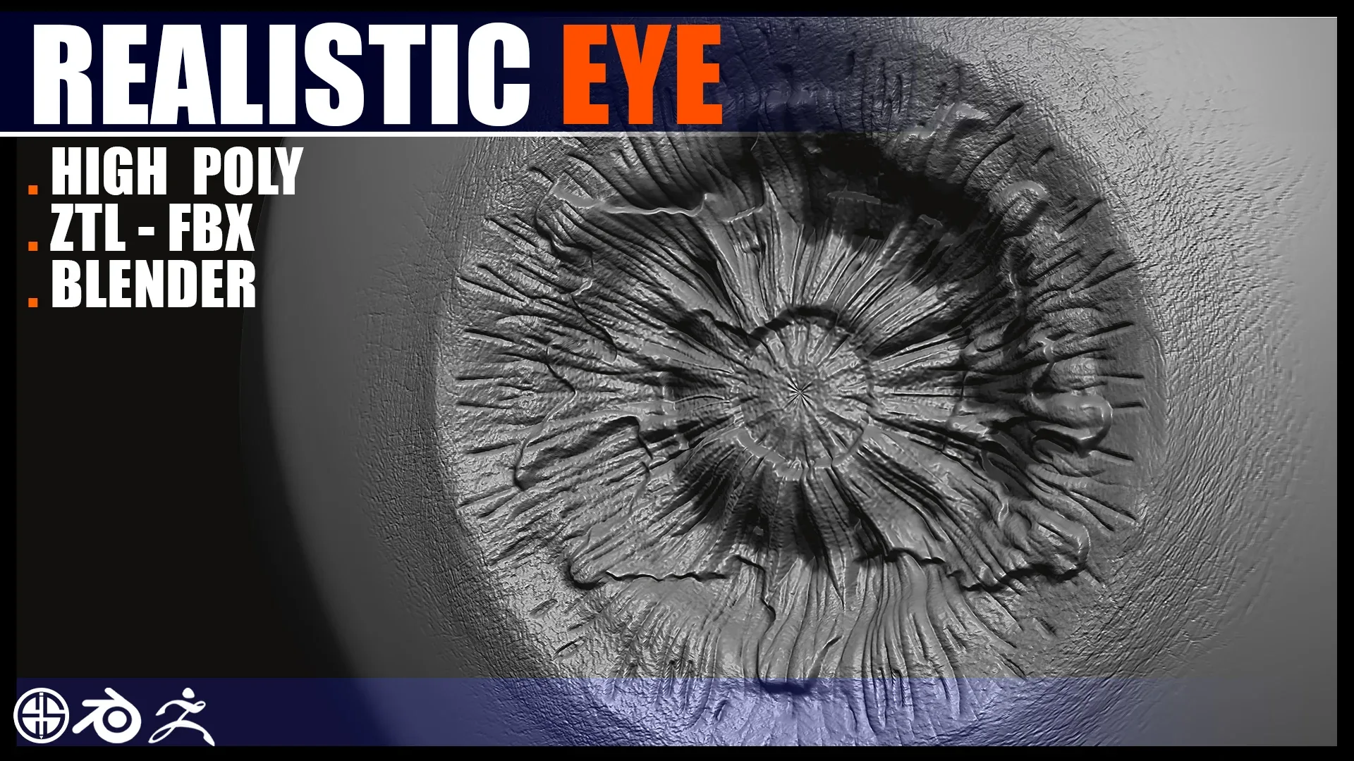 Eye Kit - High poly eye - Zbrush Eye Pack