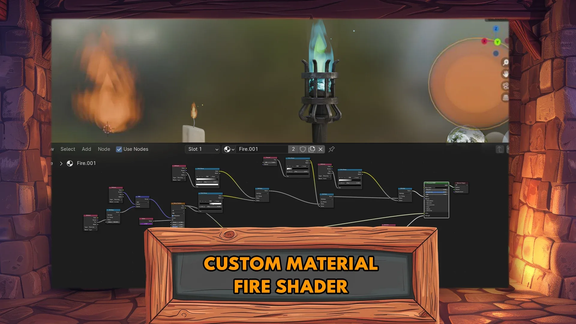 Blender Geometry Node Fire Animation