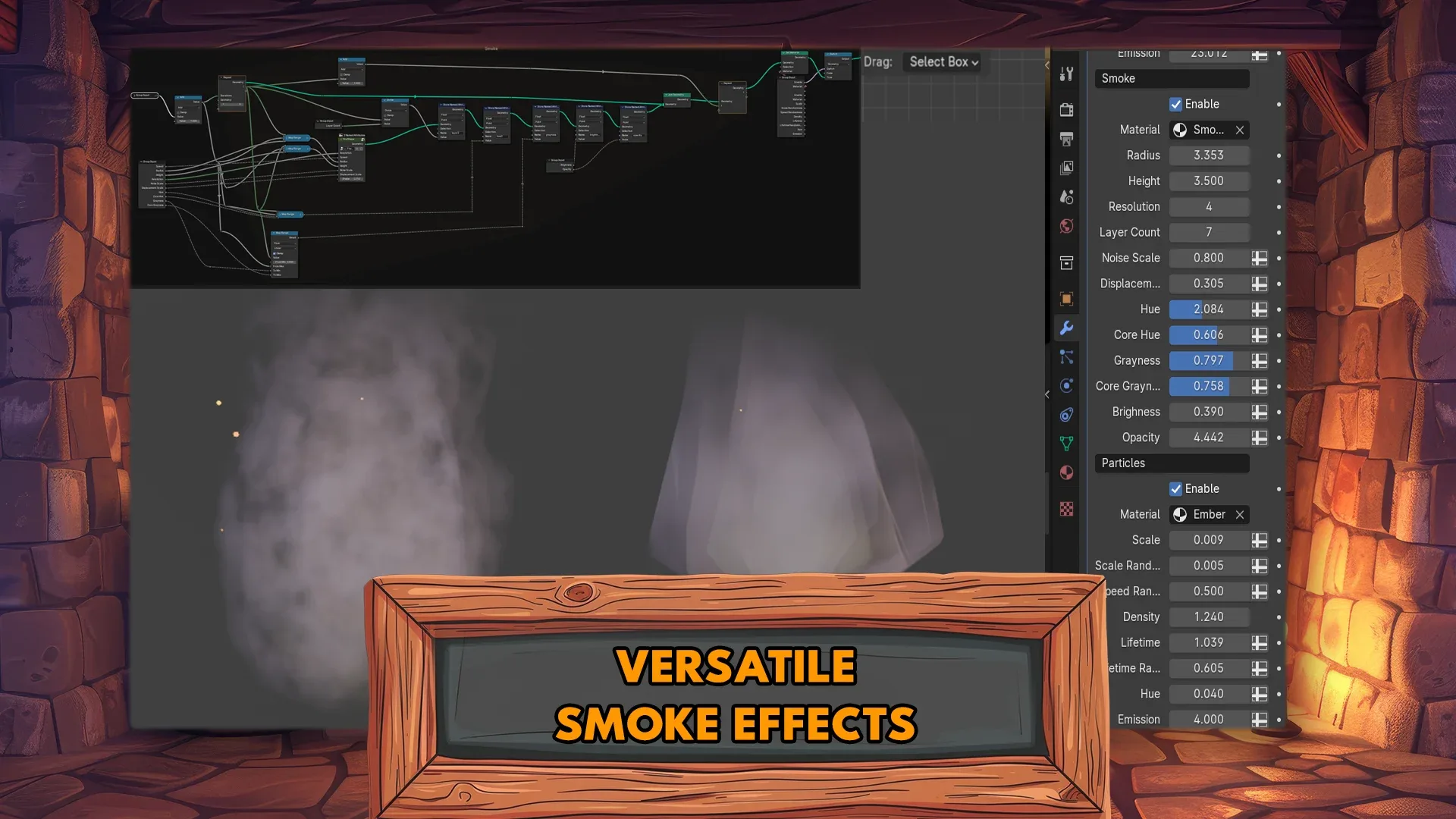 Blender Geometry Node Fire Animation