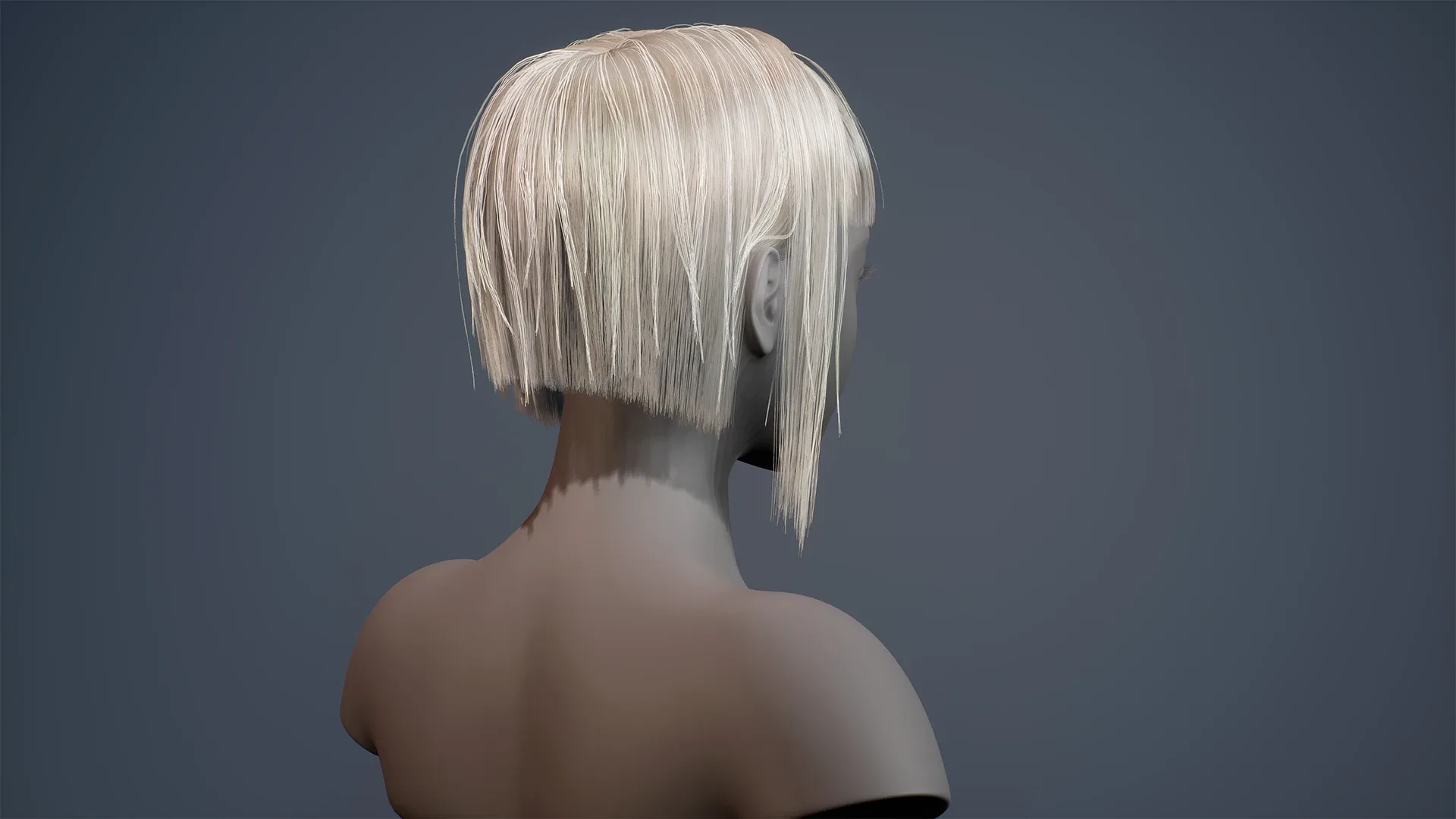 Game Real-Time Kare Hairstyle UE5
