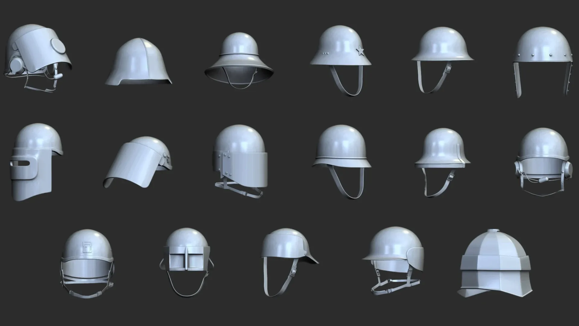 17 Army Helmet Base Mesh