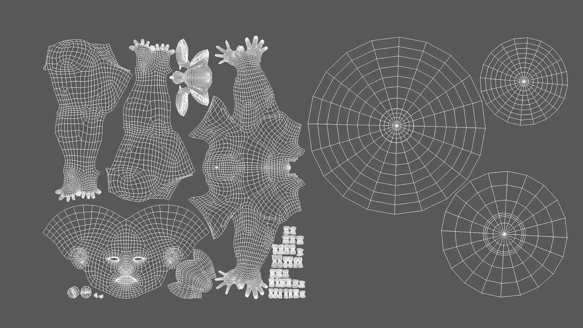 Male & Female BaseMesh  - Topology + UV Map