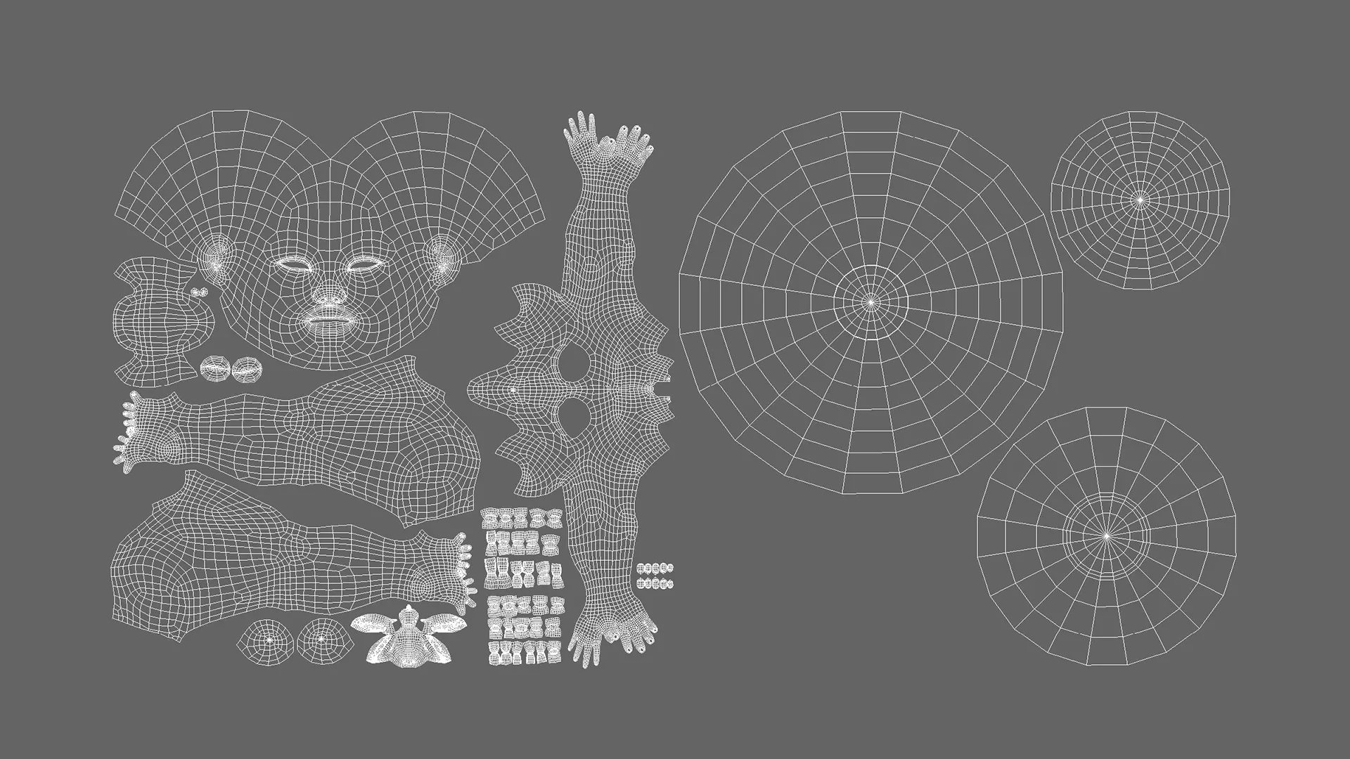 Male & Female BaseMesh  - Topology + UV Map