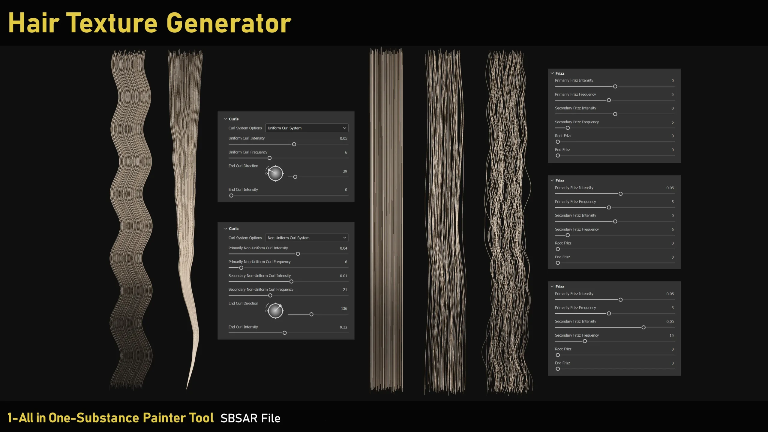 Hair Texture Generator-SBSAR