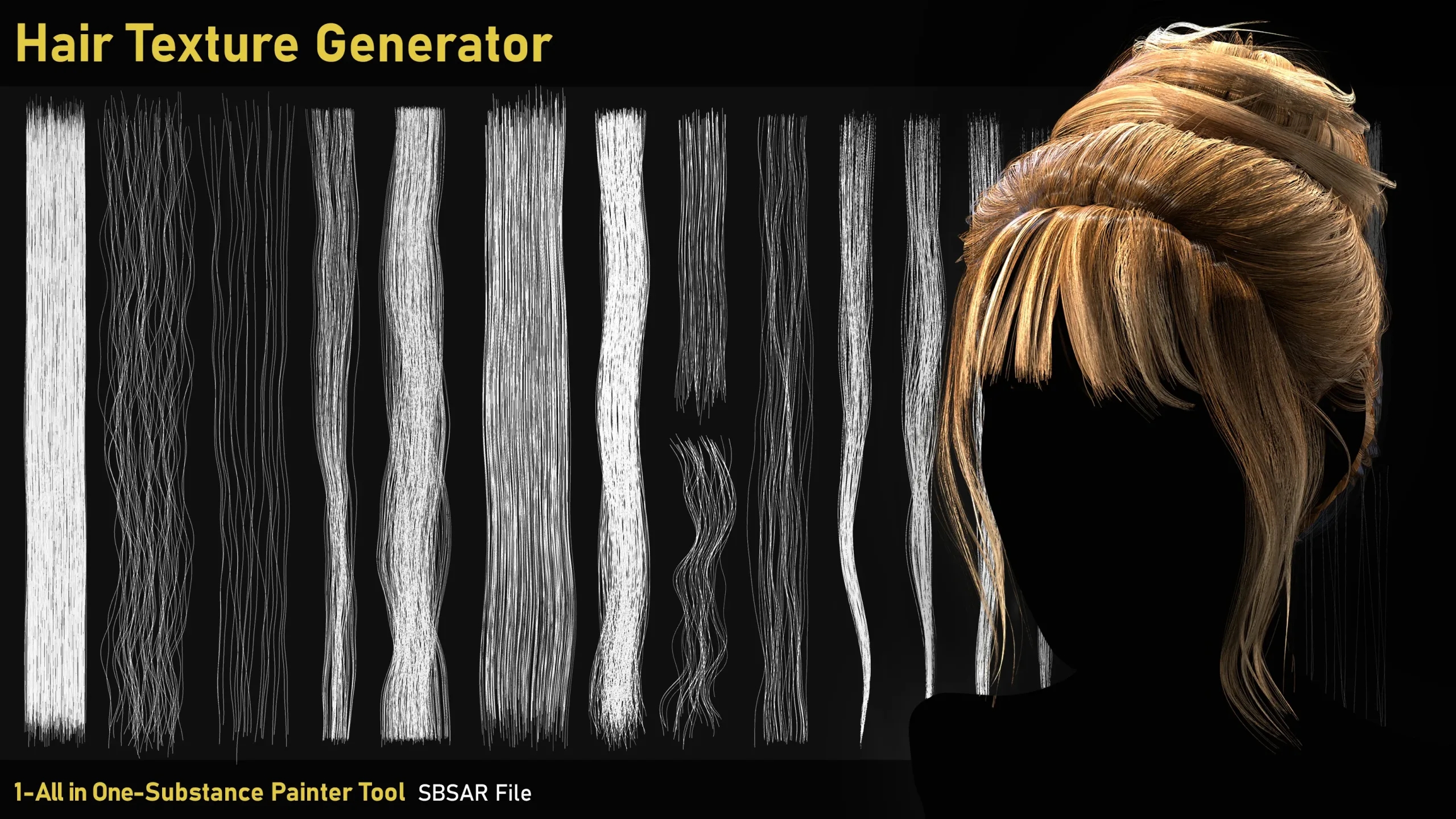 Hair Texture Generator-SBSAR