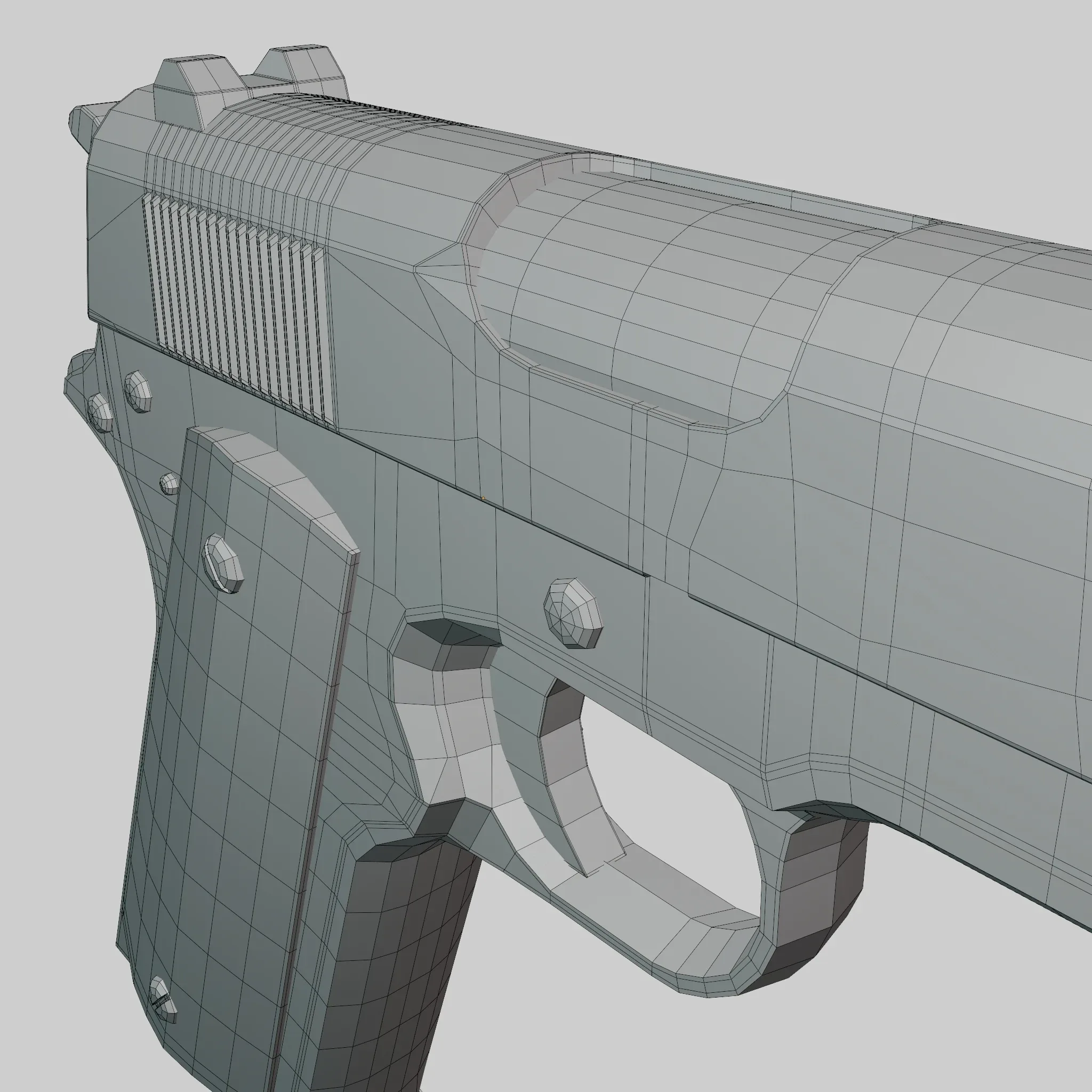 Colt M1911 Pistol Silver