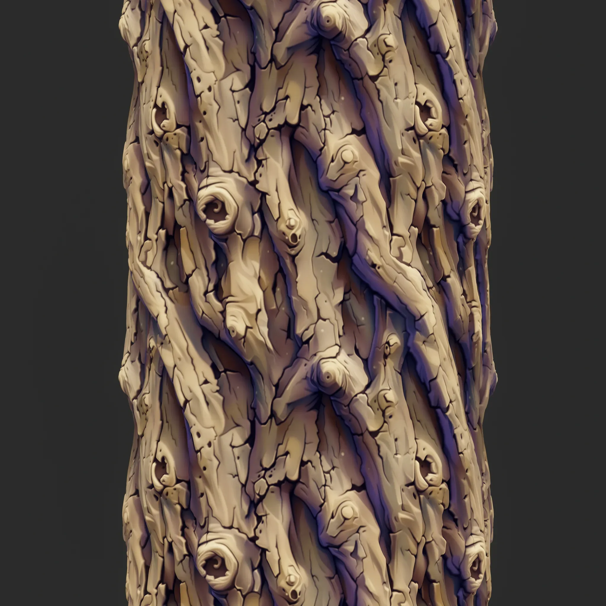 Stylized Bark Seamless Texture